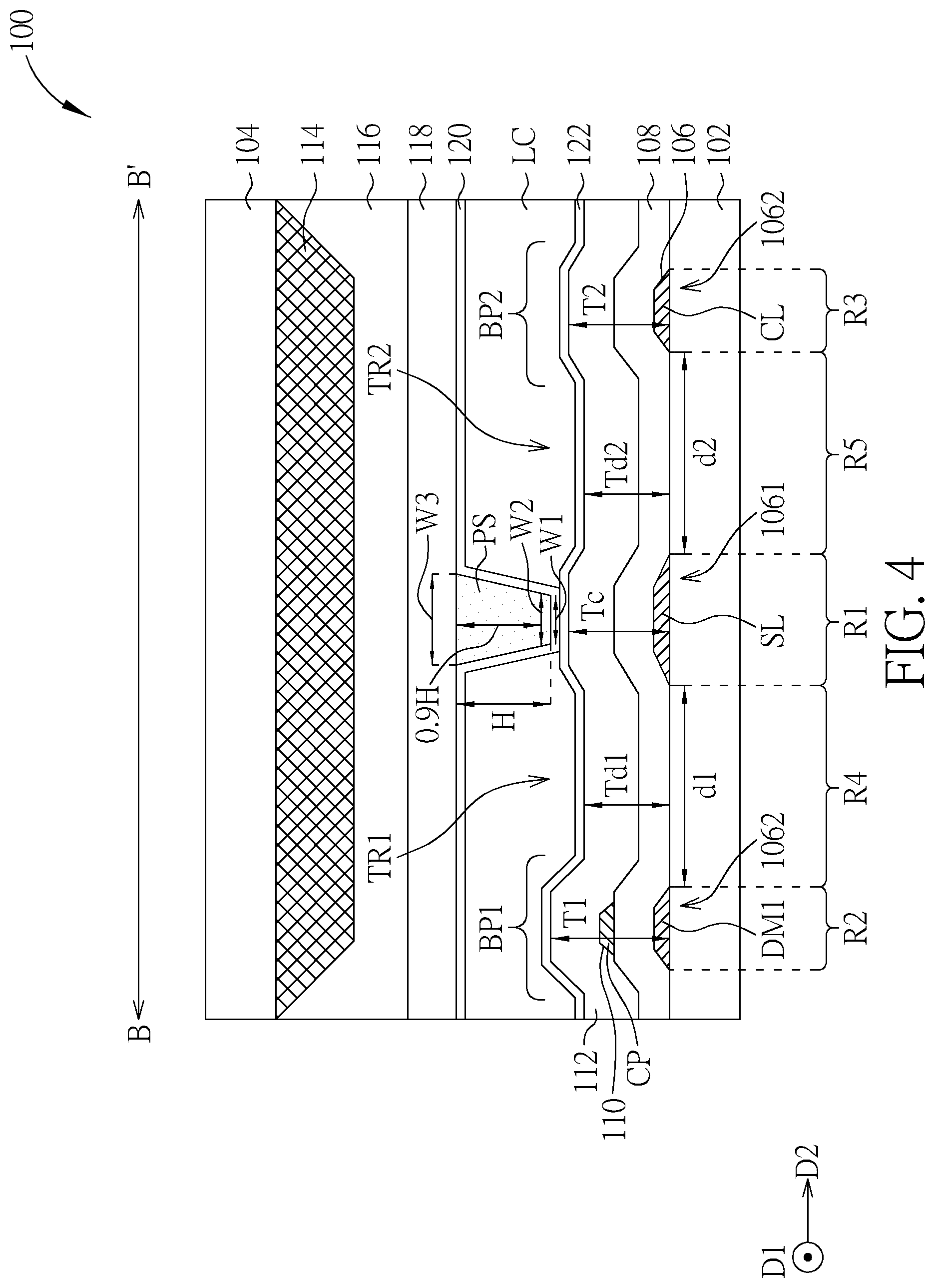 Patent US11774804 Figure 4 – Display device