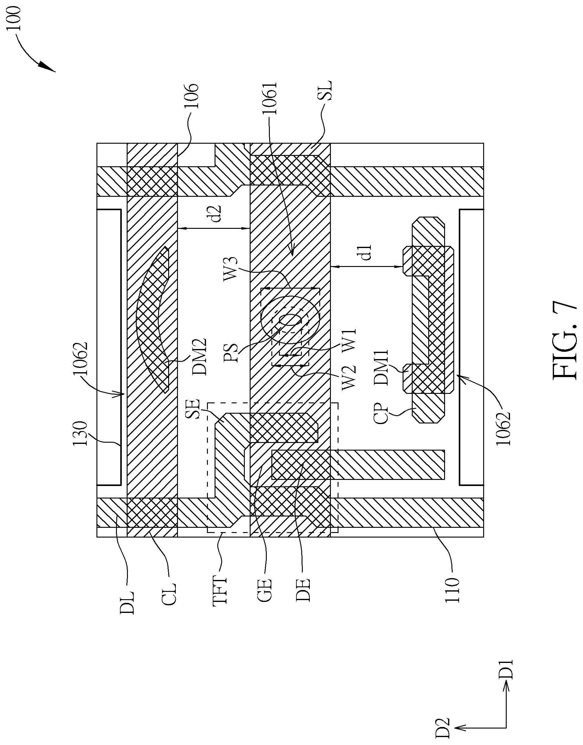 Patent US11774804 Figure 7 – Display device