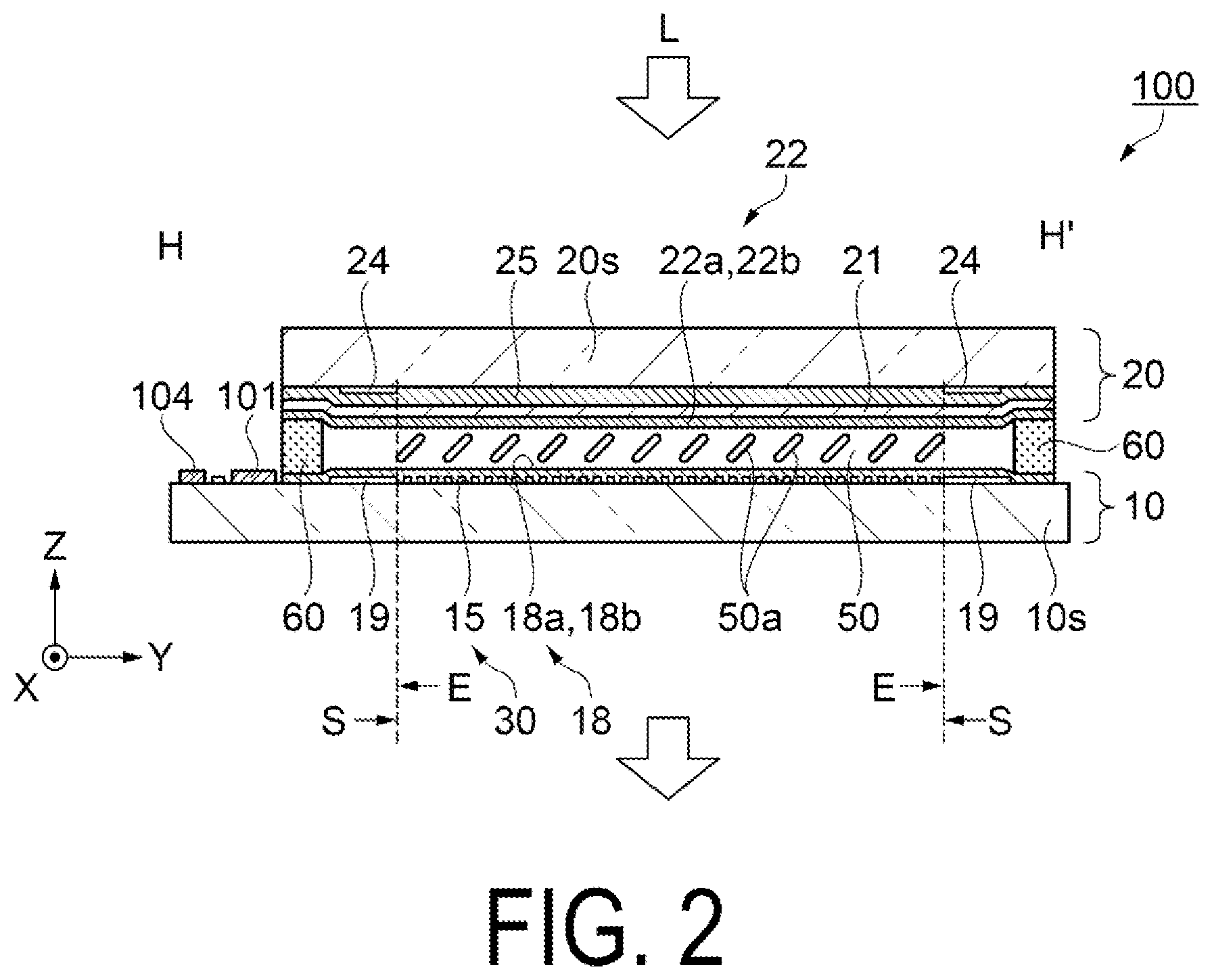Patent US11774805 Figure 2 – Electrooptic apparatus and electronic apparatus