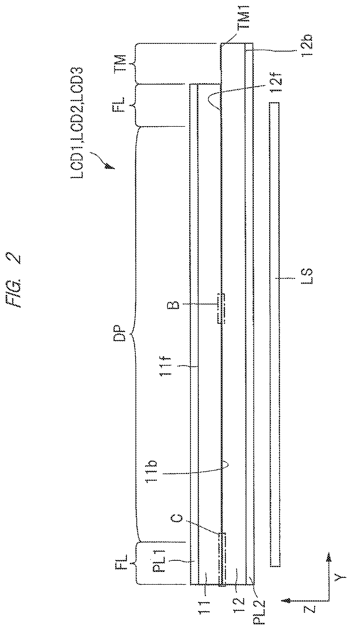 Patent US11774807 Figure 2 – Display device