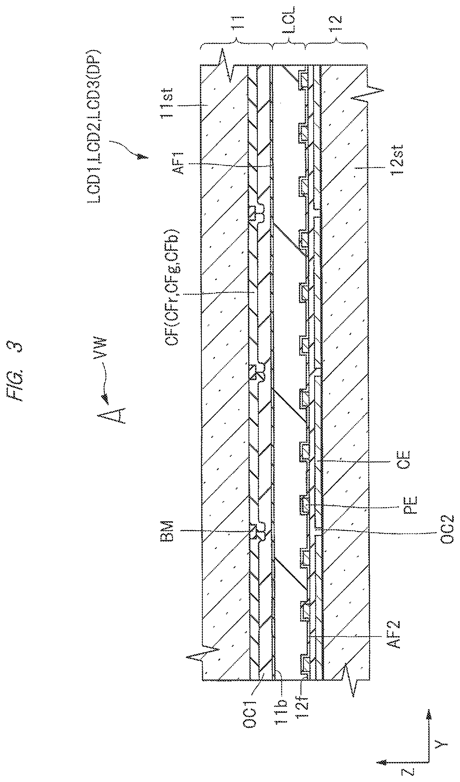 Patent US11774807 Figure 3 – Display device
