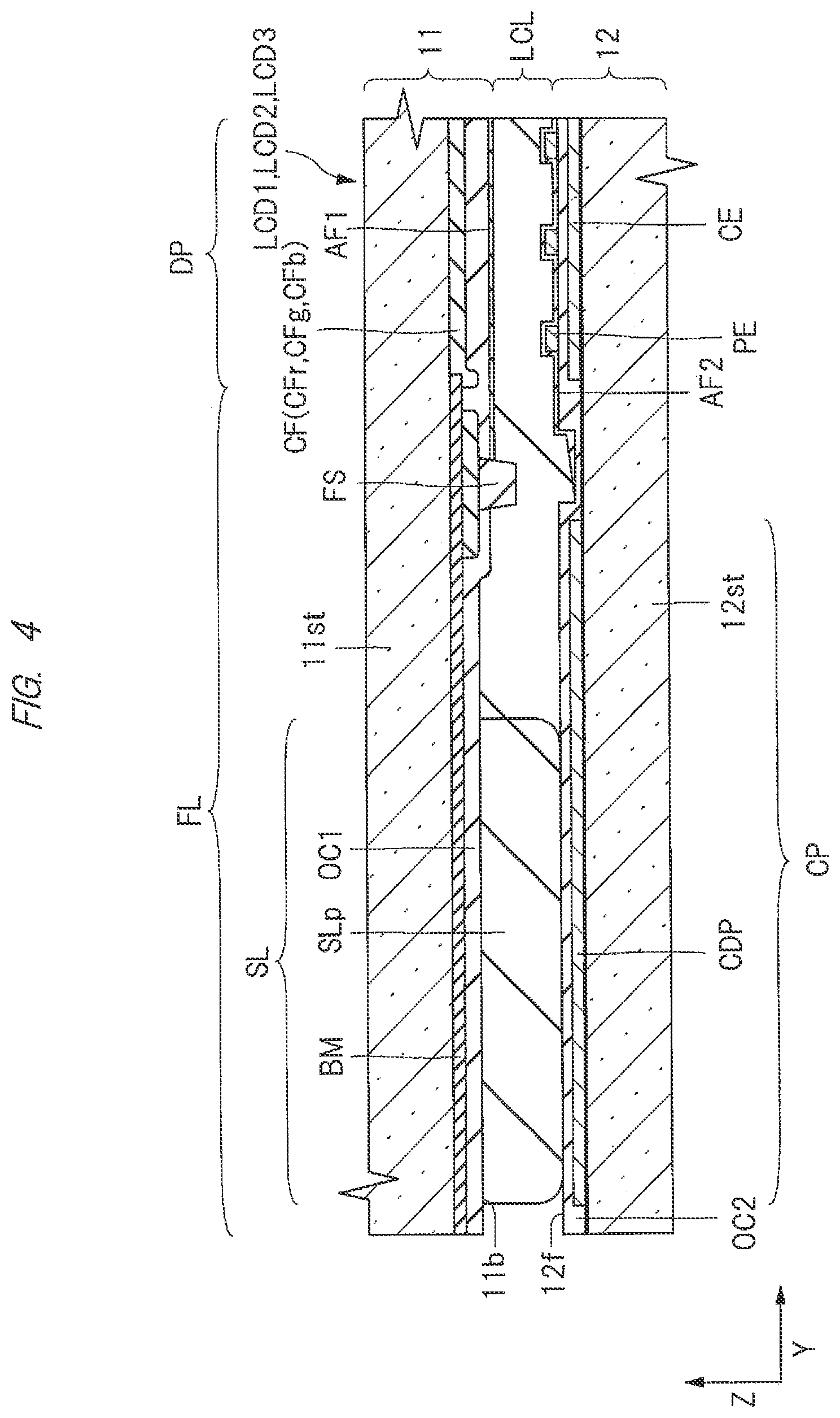 Patent US11774807 Figure 4 – Display device