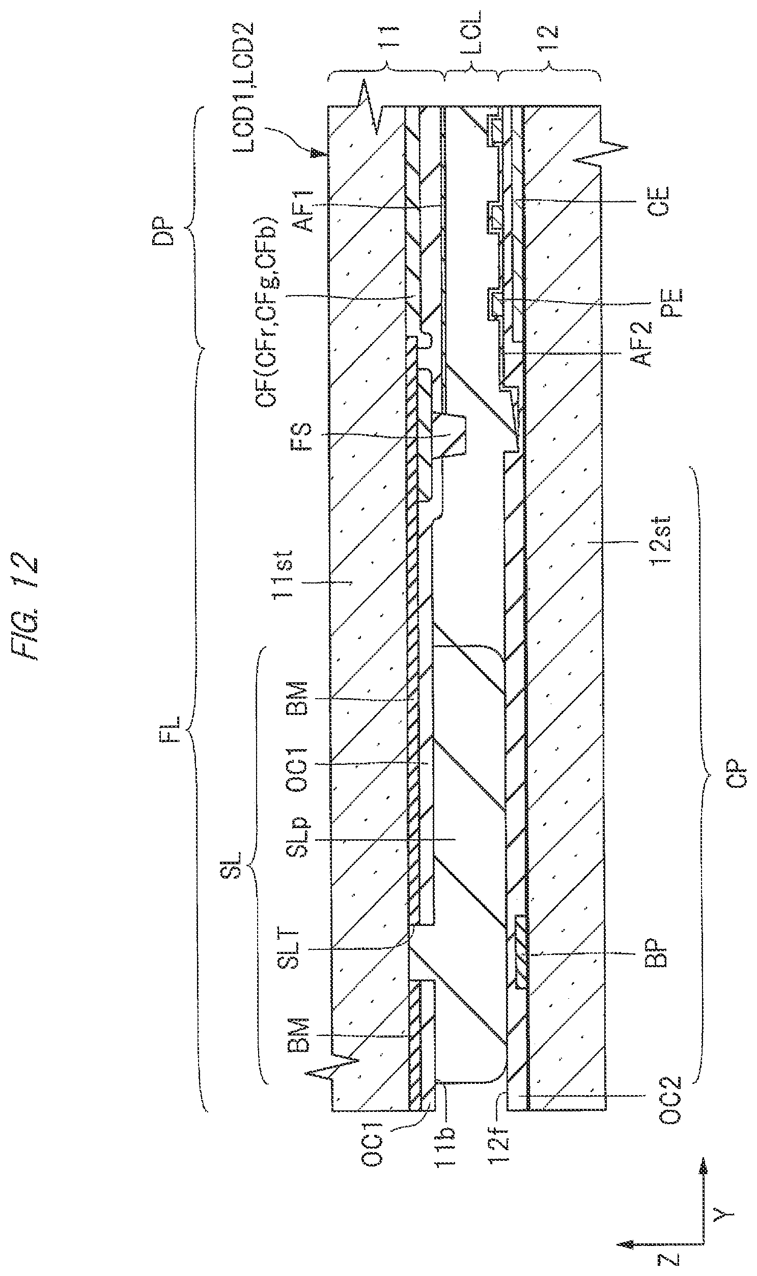 Patent US11774807 Figure 10 – Display device