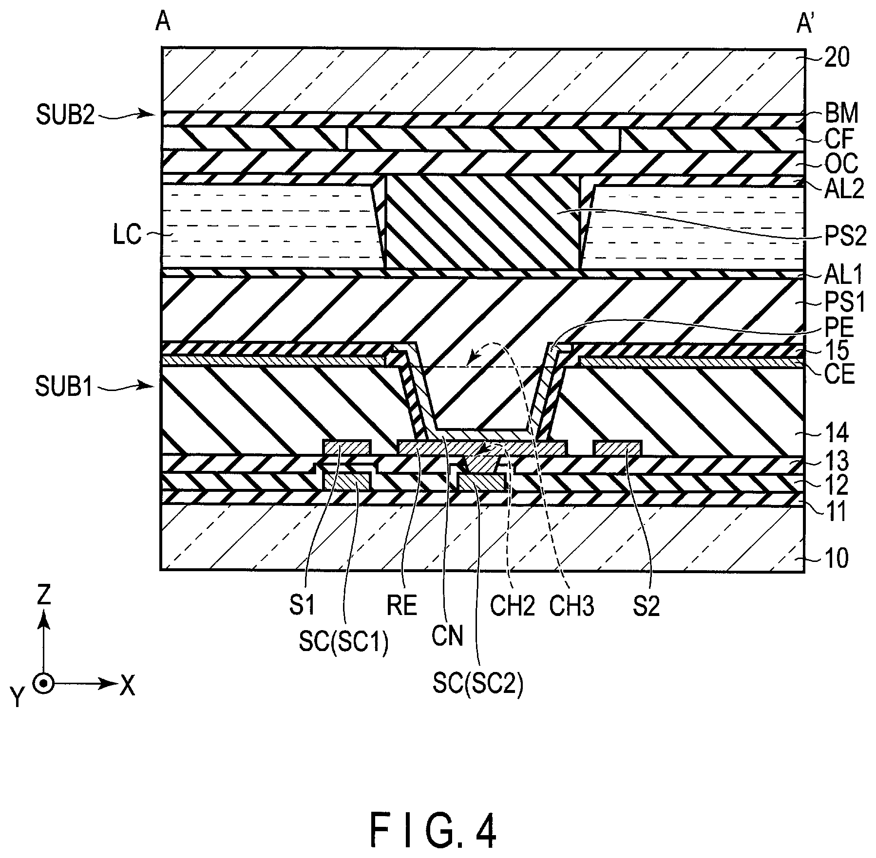 Patent US11774808 Figure 4 – Display device
