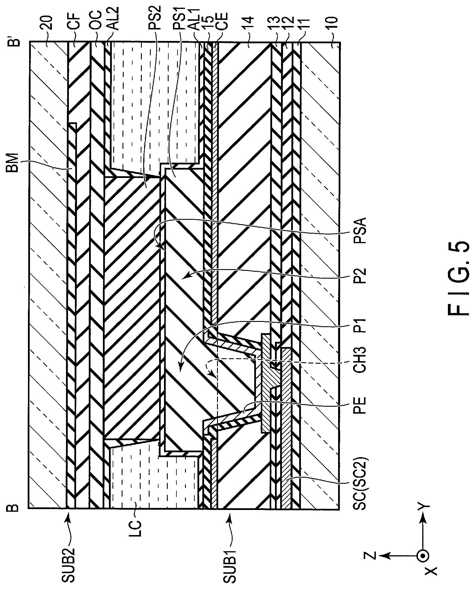 Patent US11774808 Figure 5 – Display device