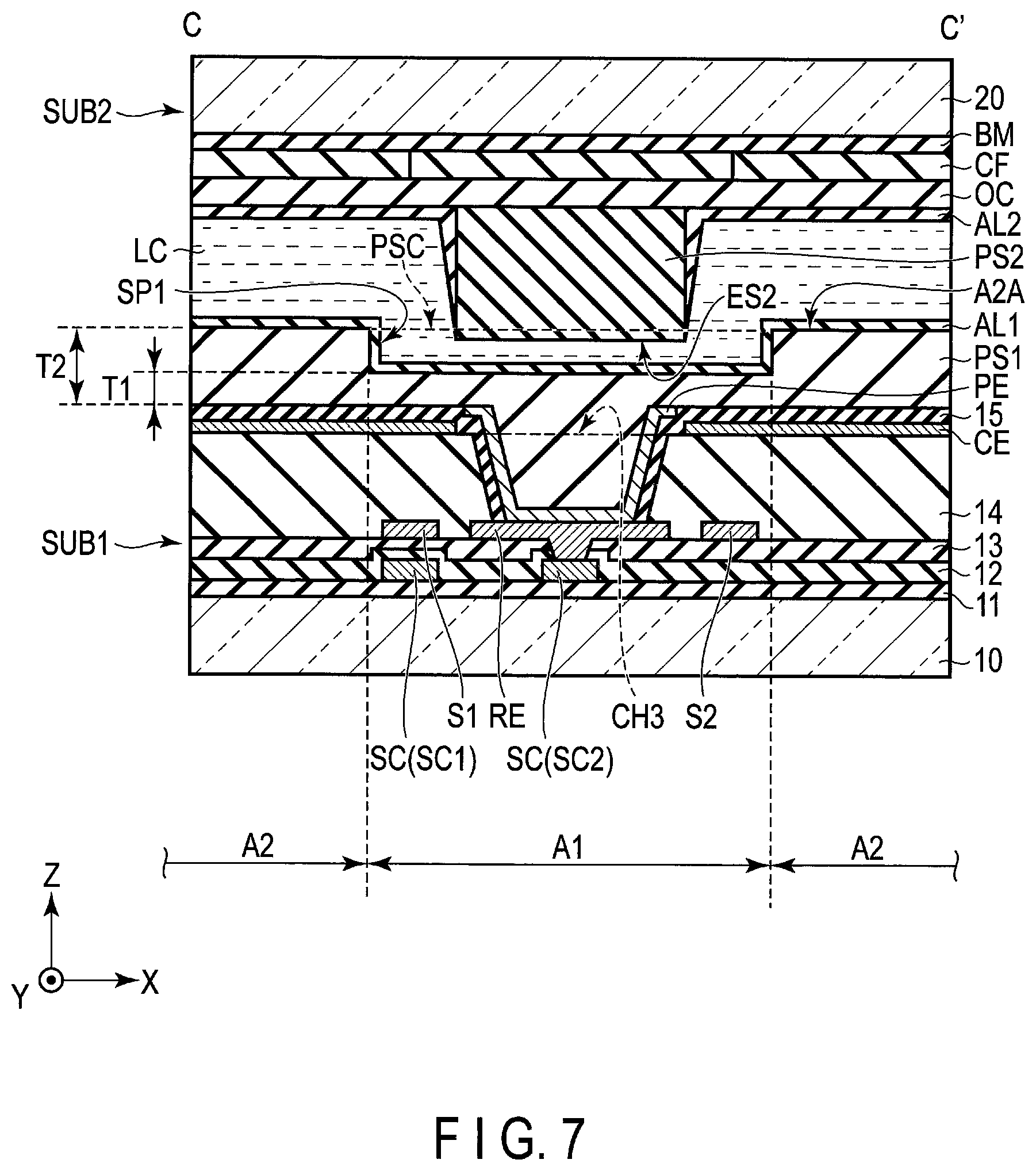 Patent US11774808 Figure 7 – Display device