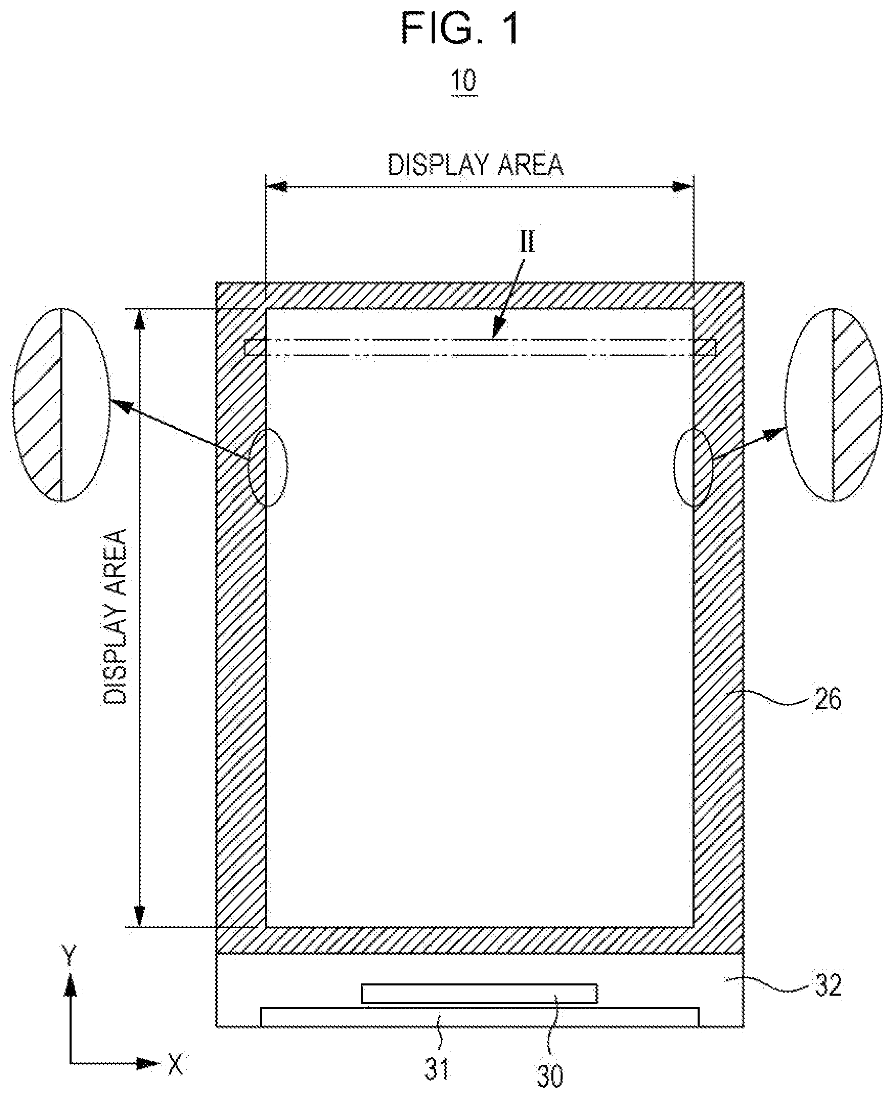 Patent US11774809 Figure 1 – Liquid crystal display panel