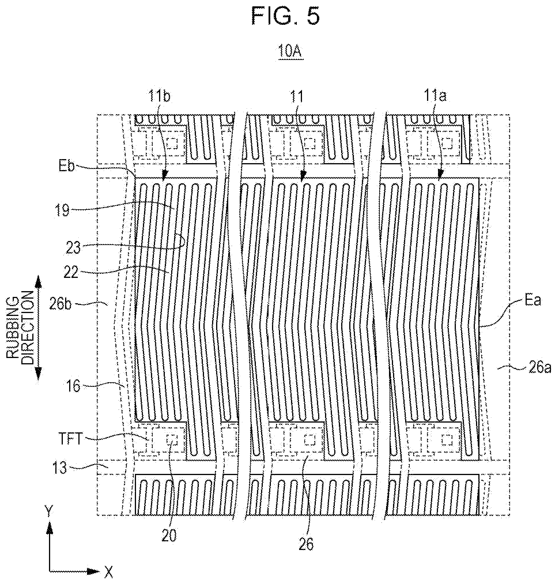 Patent US11774809 Figure 5 – Liquid crystal display panel