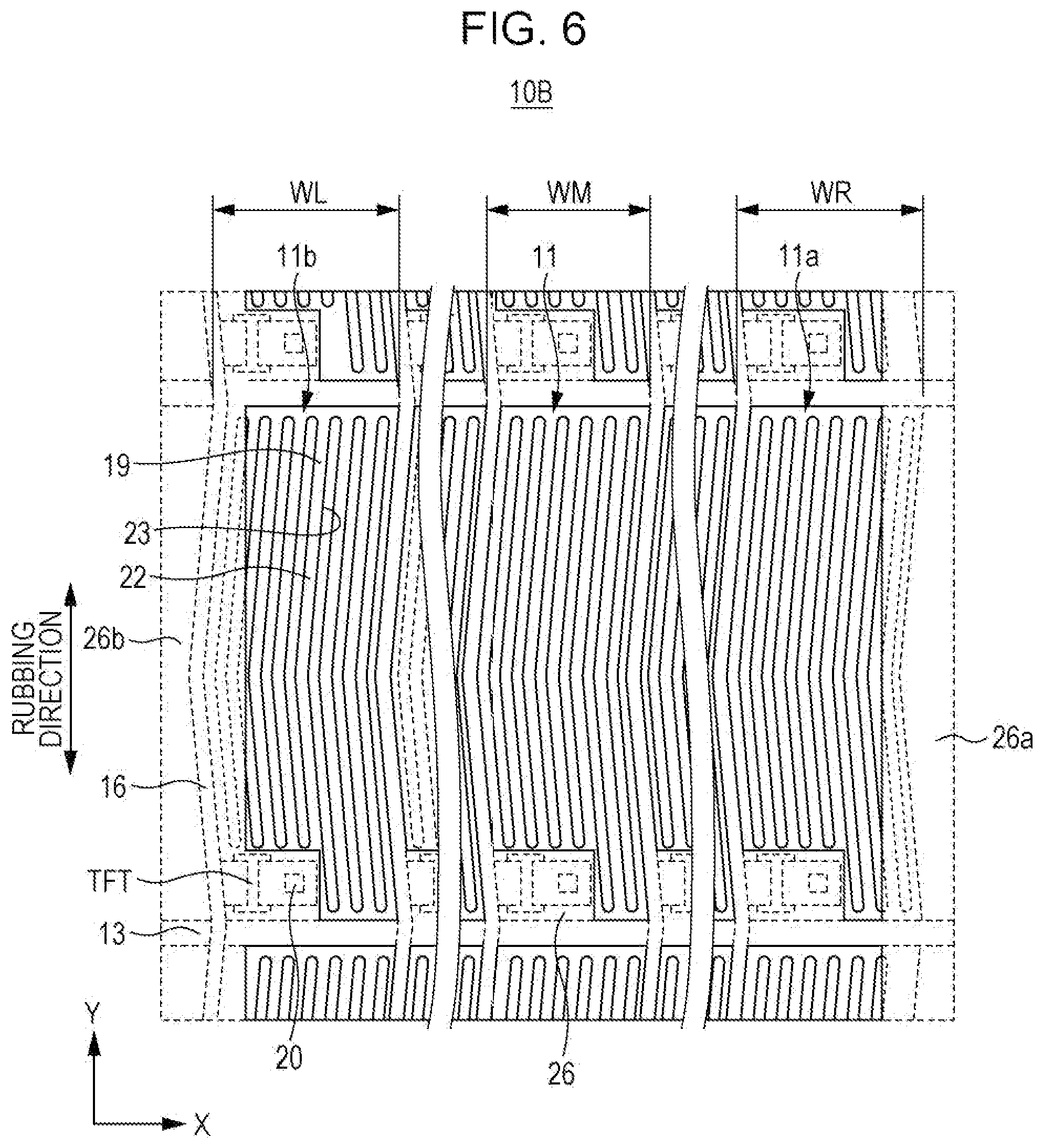 Patent US11774809 Figure 6 – Liquid crystal display panel