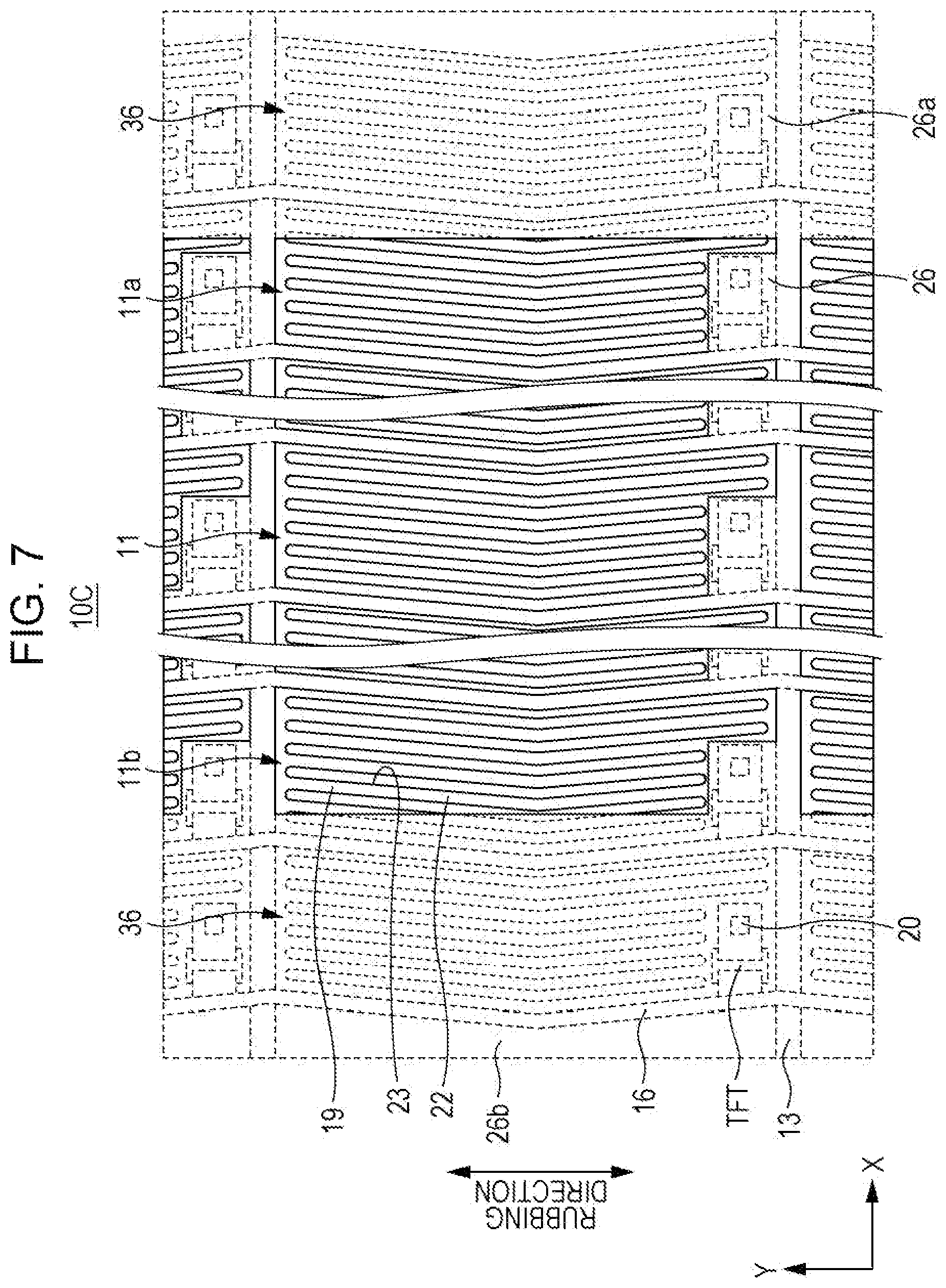 Patent US11774809 Figure 7 – Liquid crystal display panel