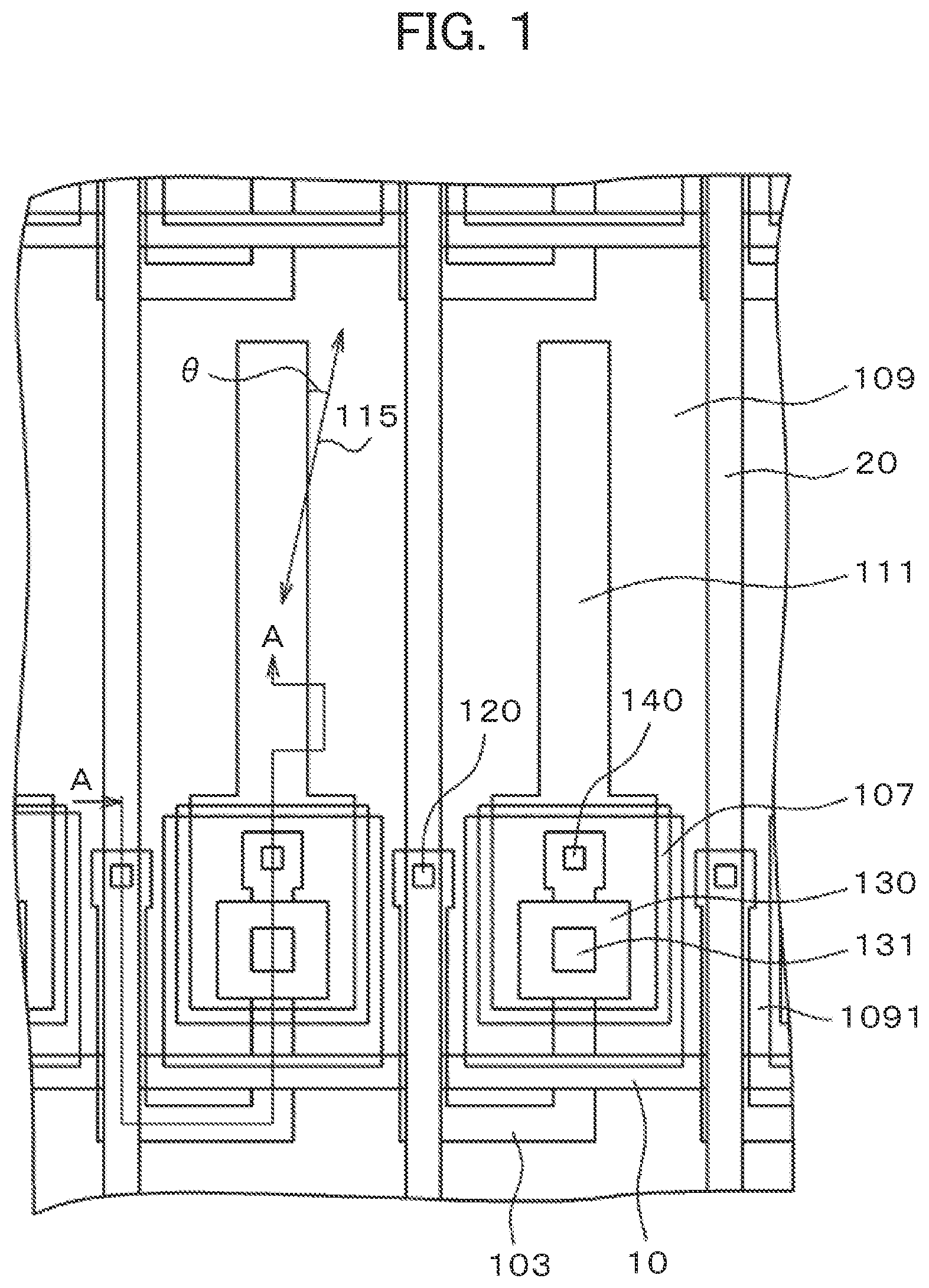 Patent US11774810 Figure 1 – Liquid crystal display device