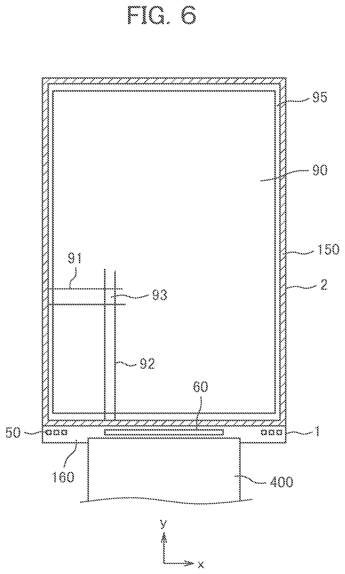 Patent US11774811 Figure 5 – Display device having through holes without overhang in cross section