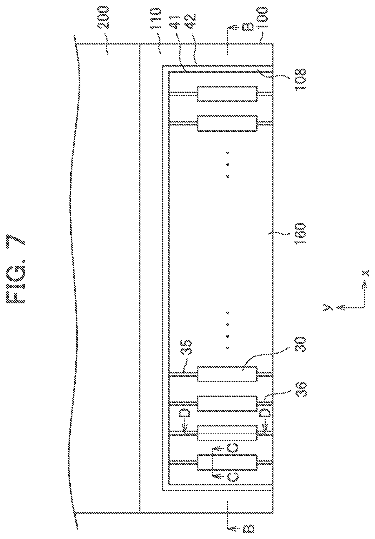 Patent US11774811 Figure 6 – Display device having through holes without overhang in cross section