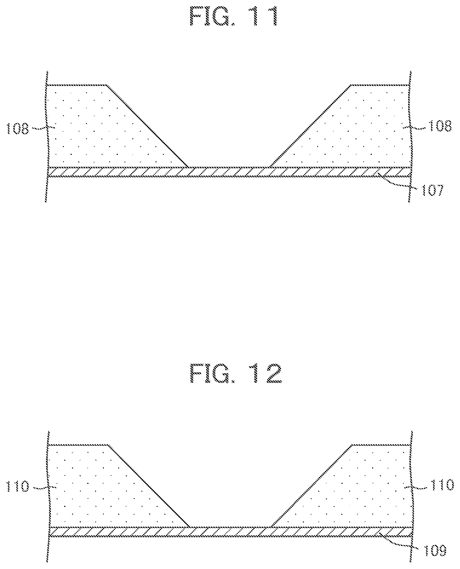 Patent US11774811 Figure 10 – Display device having through holes without overhang in cross section