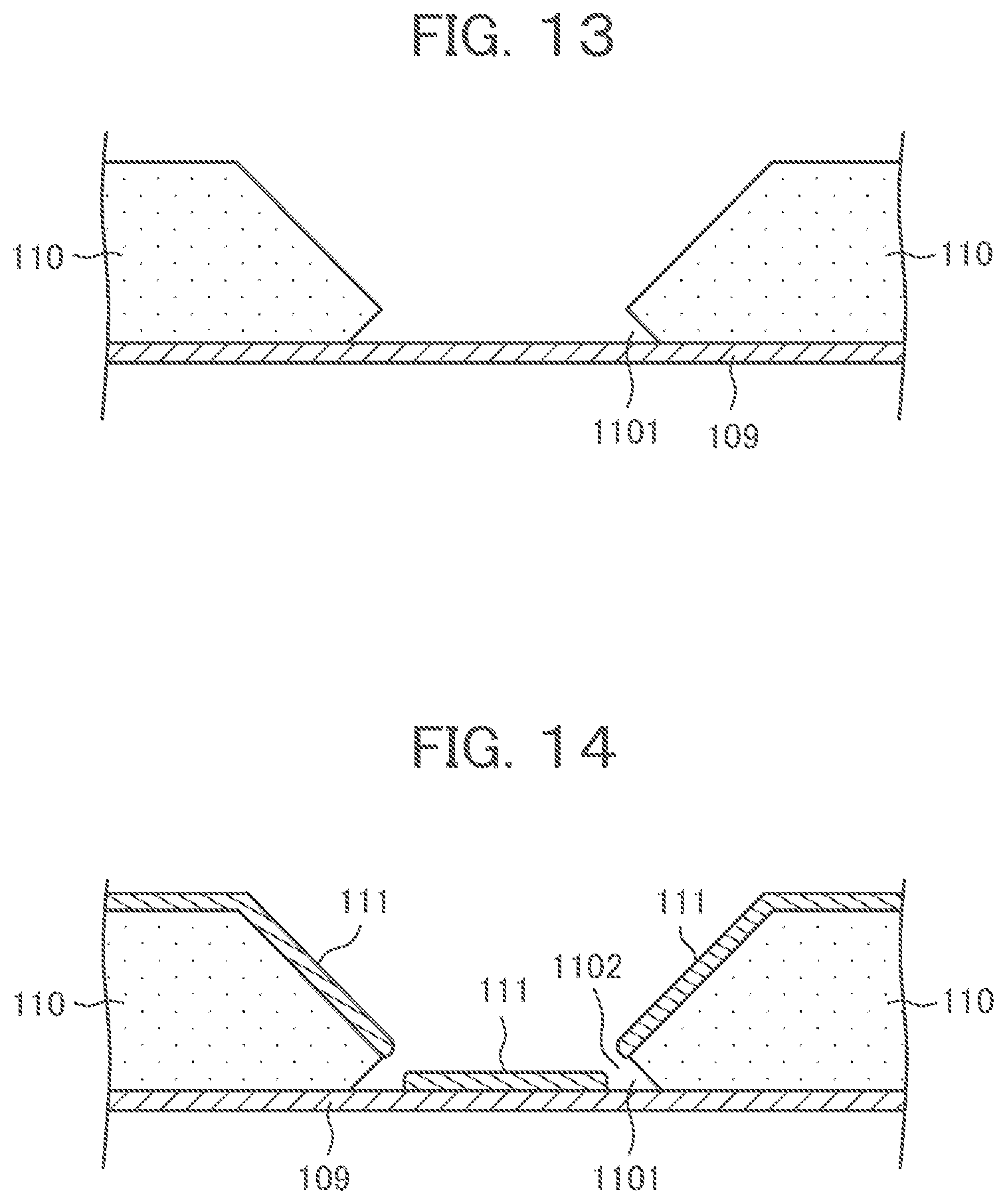 Patent US11774811 Figure 11 – Display device having through holes without overhang in cross section