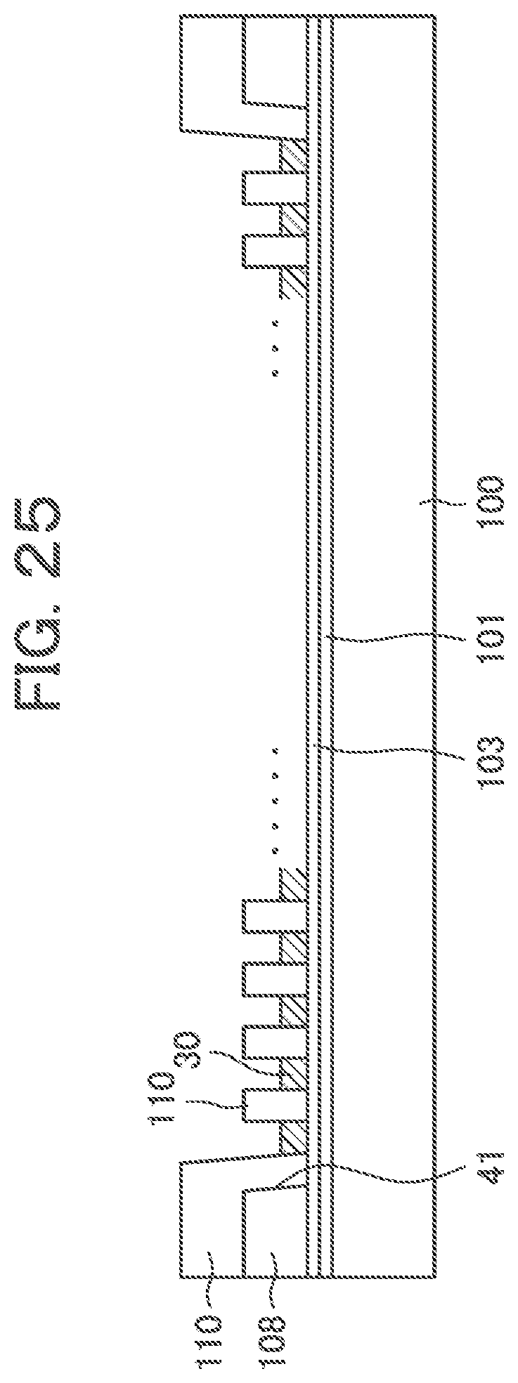 Patent US11774811 Figure 20 – Display device having through holes without overhang in cross section