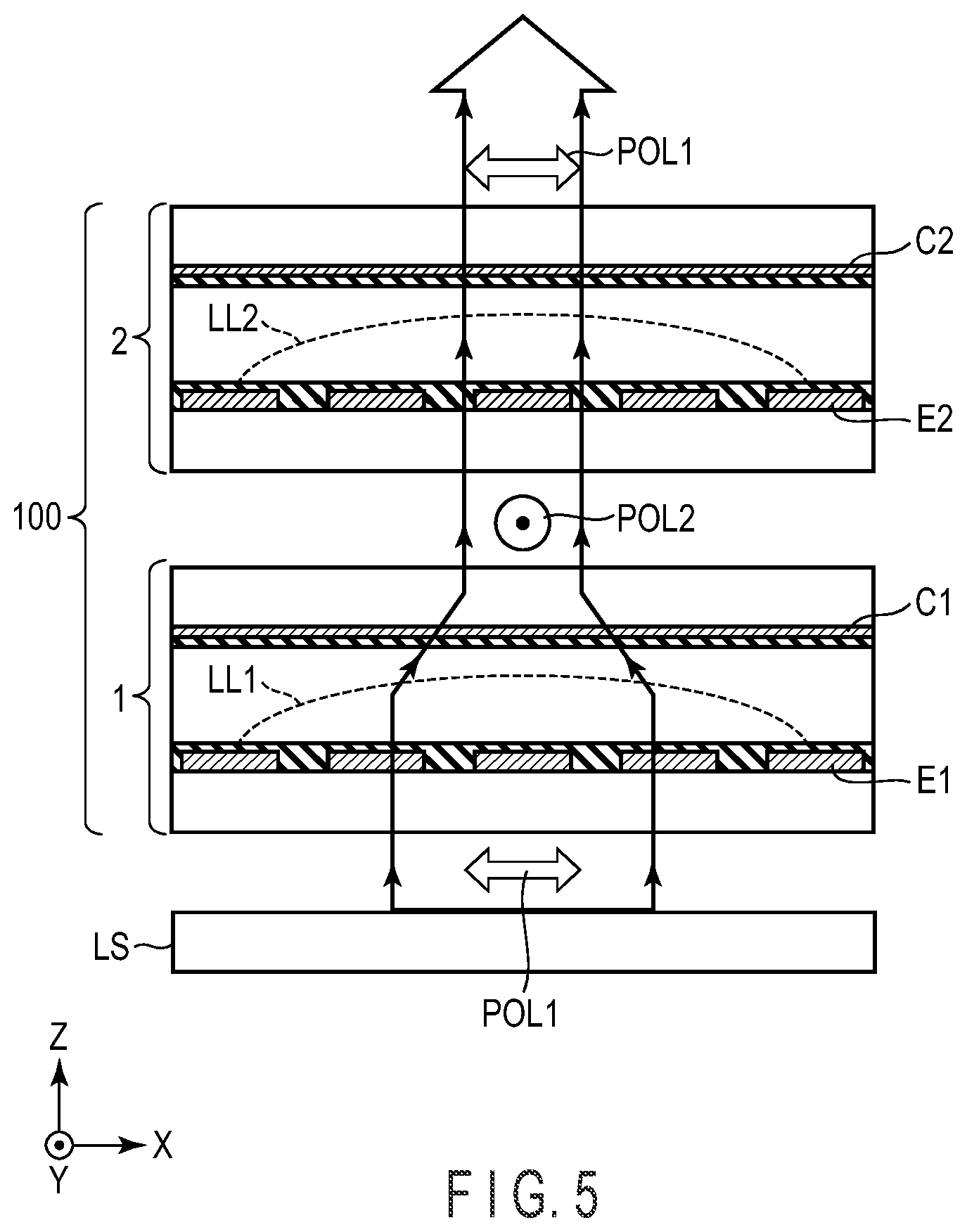 Patent US11774812 Figure 5 – Optical control device