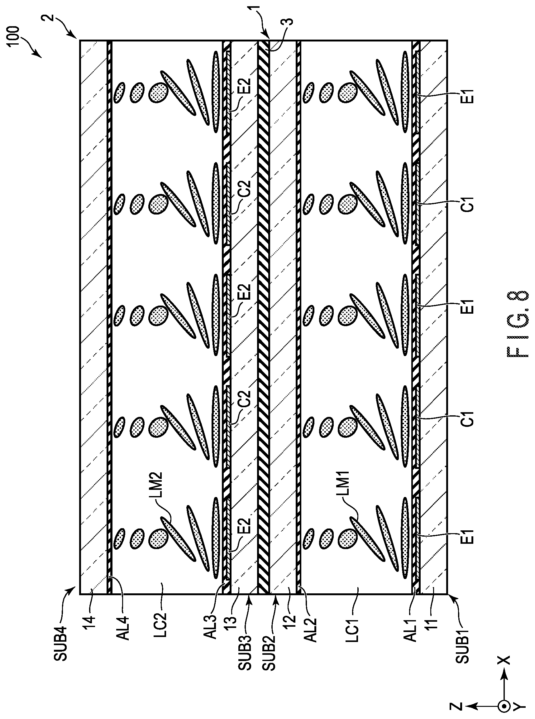Patent US11774812 Figure 8 – Optical control device