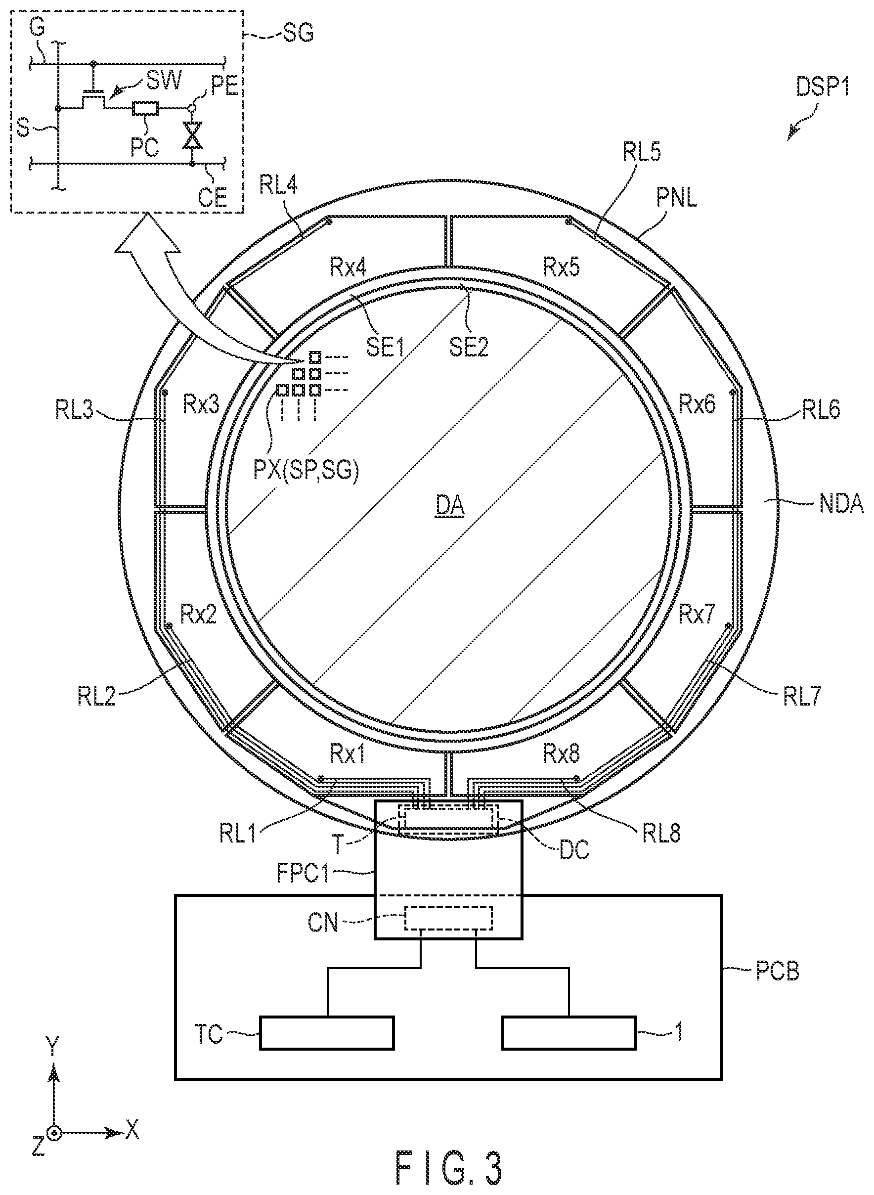 Patent US11774814 Figure 3 – Display device and watch