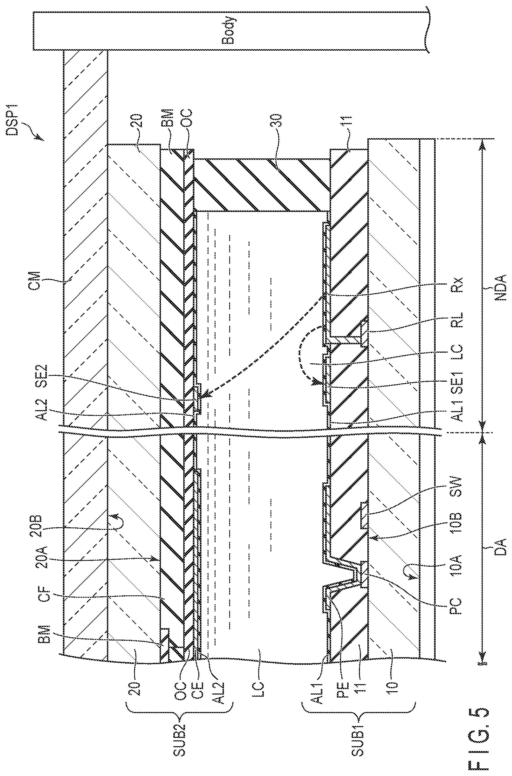 Patent US11774814 Figure 5 – Display device and watch