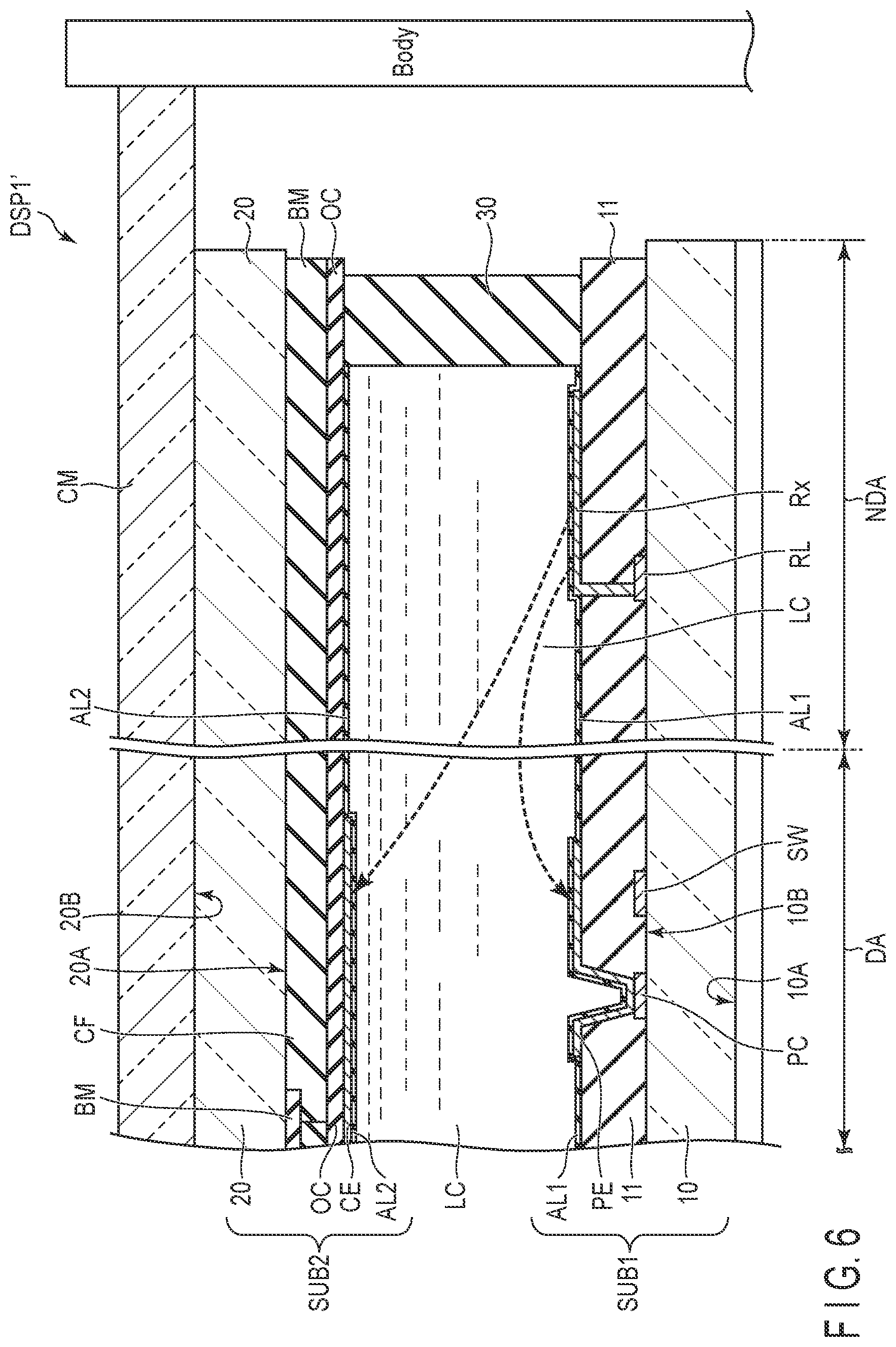 Patent US11774814 Figure 6 – Display device and watch