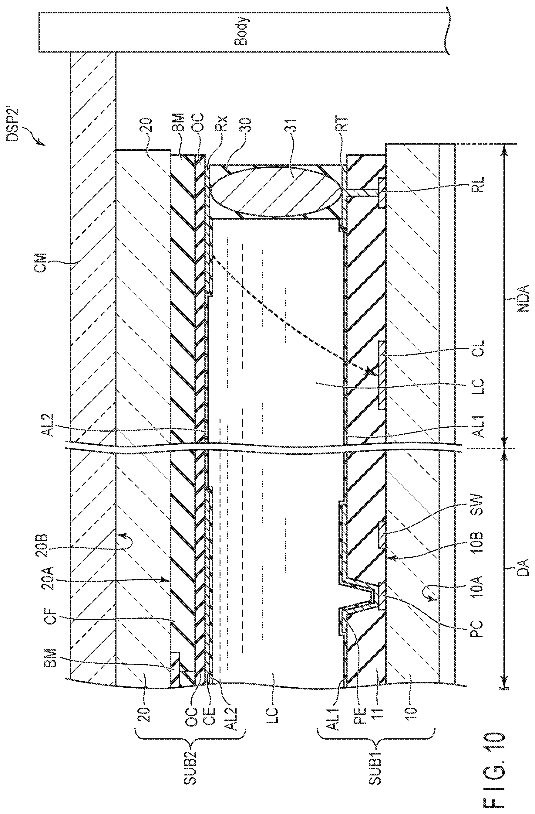 Patent US11774814 Figure 10 – Display device and watch