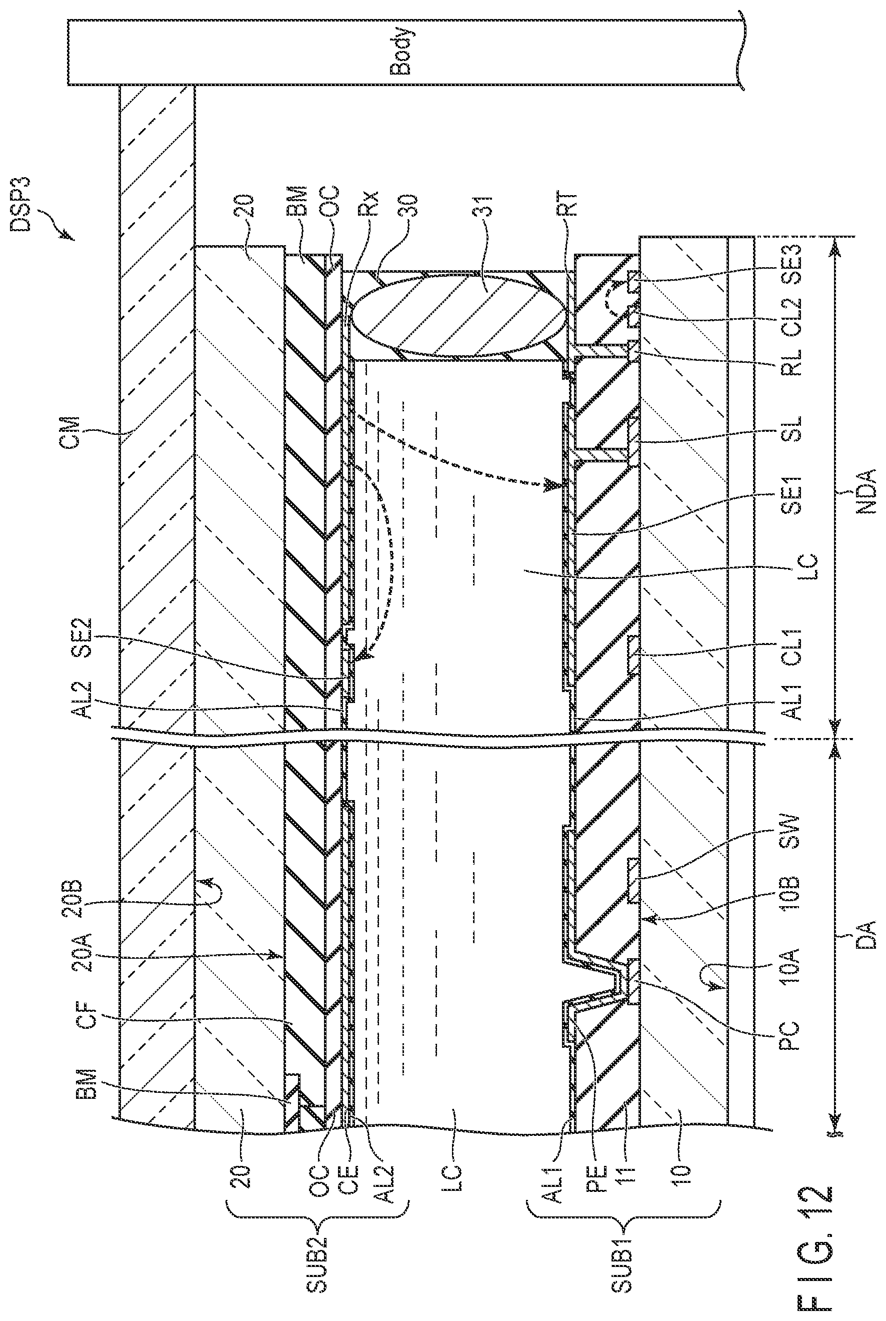 Patent US11774814 Figure 12 – Display device and watch