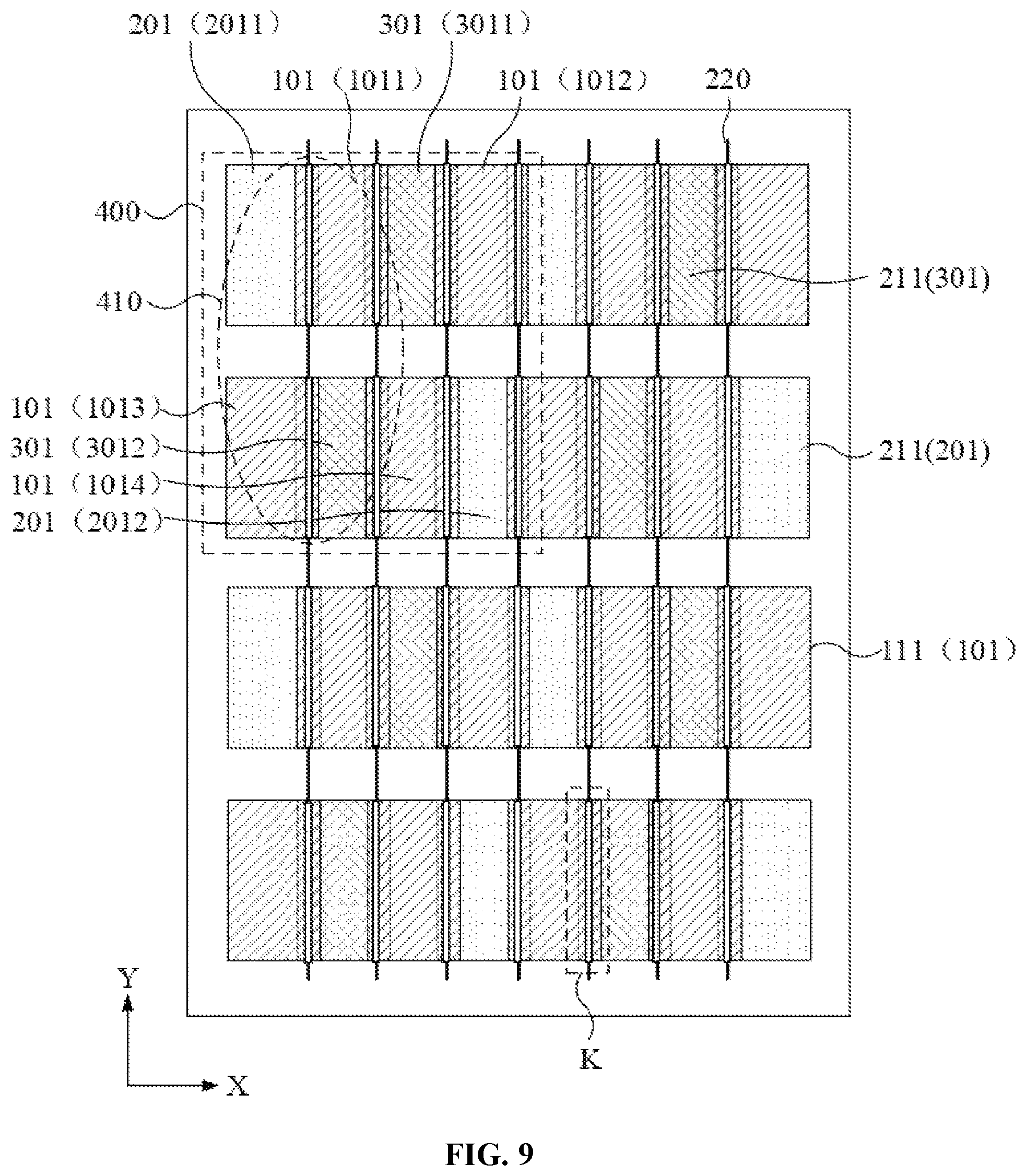 Patent US11774815 Figure 9 – Display panel and display device