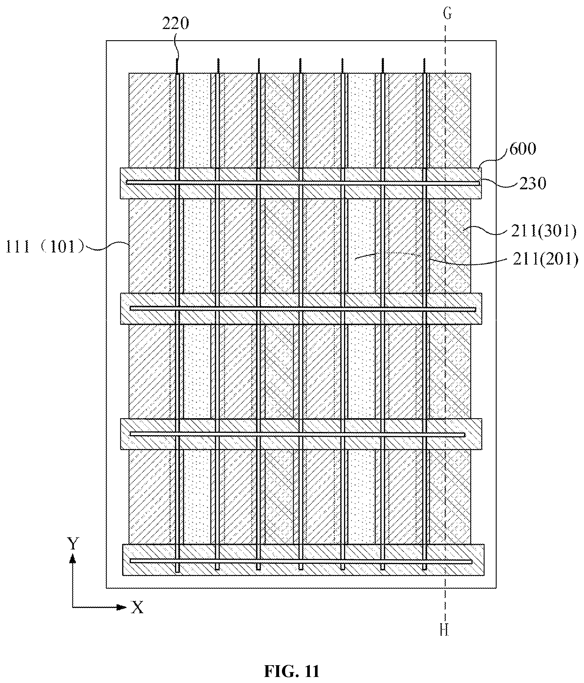 Patent US11774815 Figure 11 – Display panel and display device