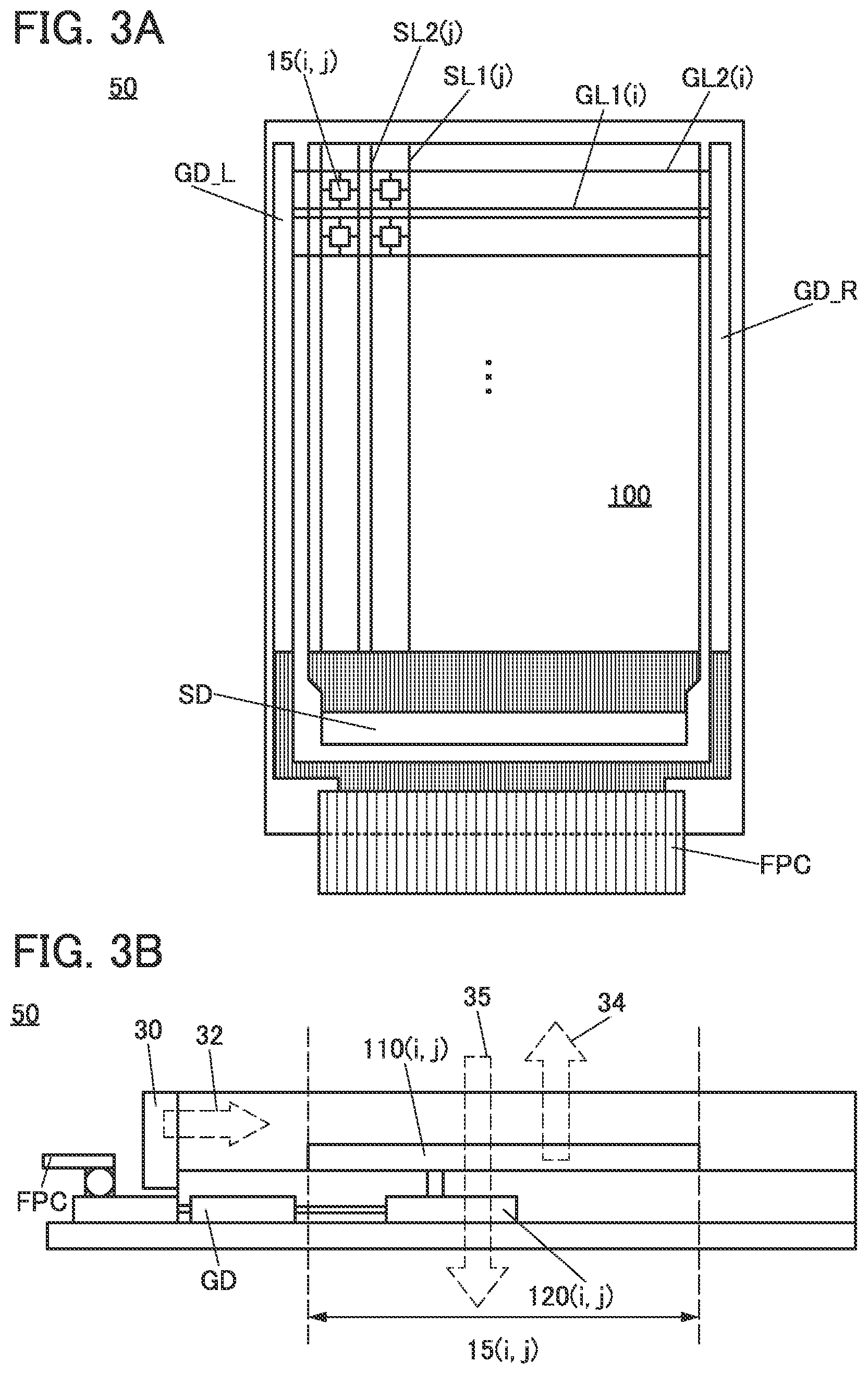 Patent US11774816 Figure 3 – Display device, display module, and electronic device