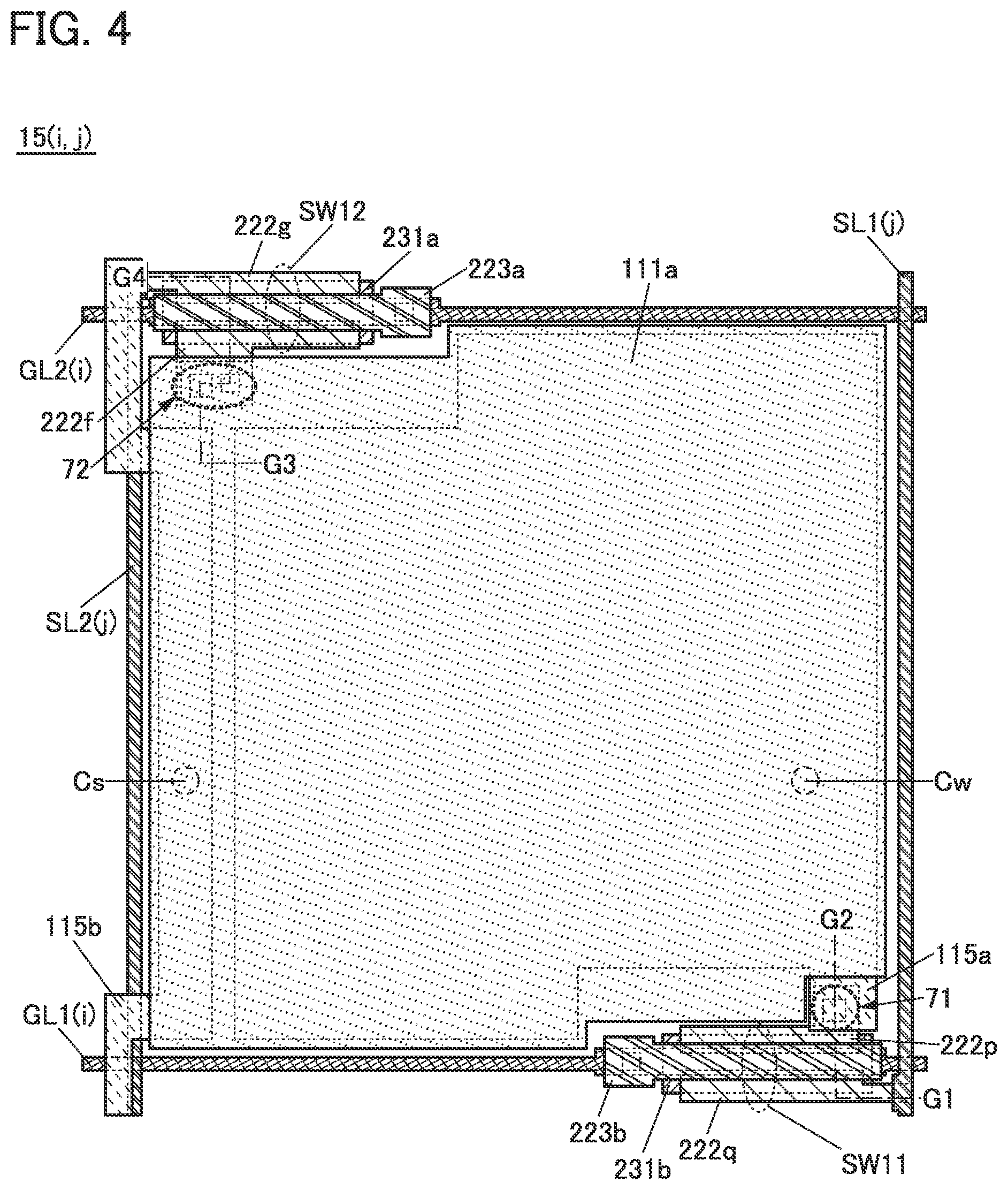 Patent US11774816 Figure 4 – Display device, display module, and electronic device