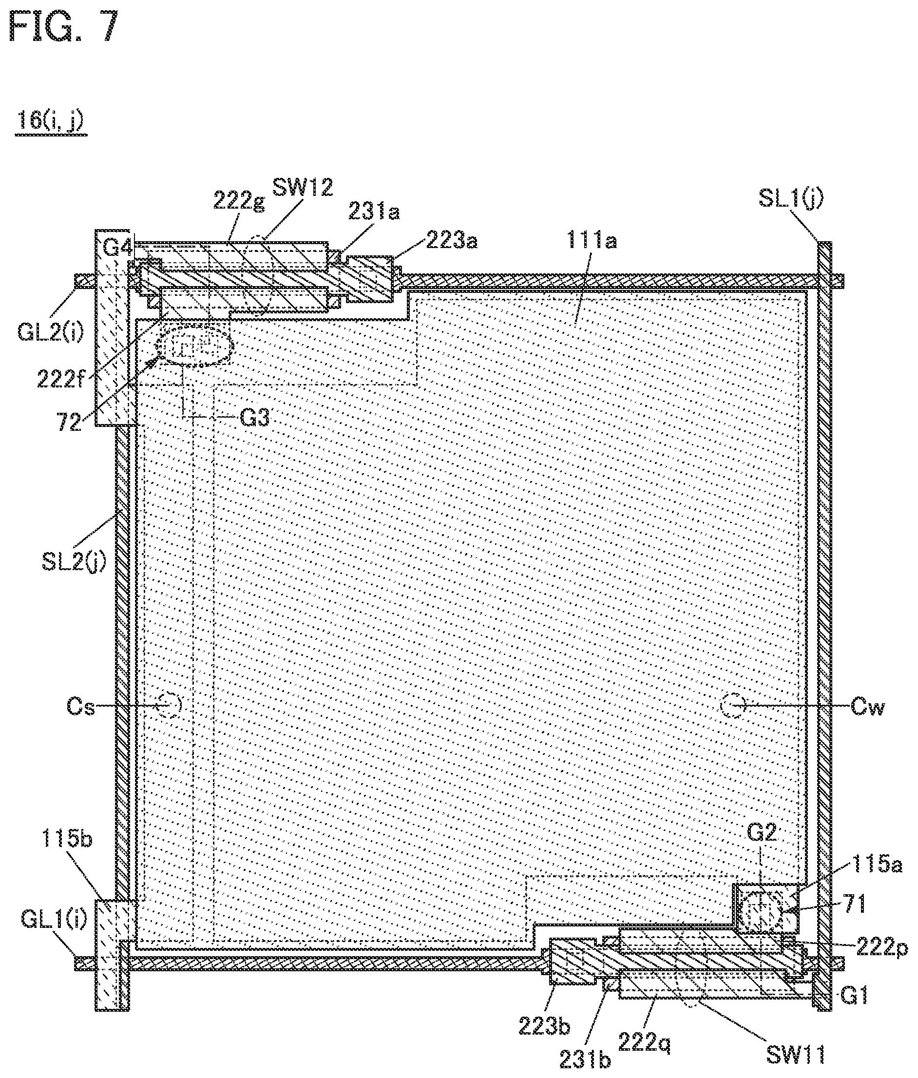 Patent US11774816 Figure 7 – Display device, display module, and electronic device