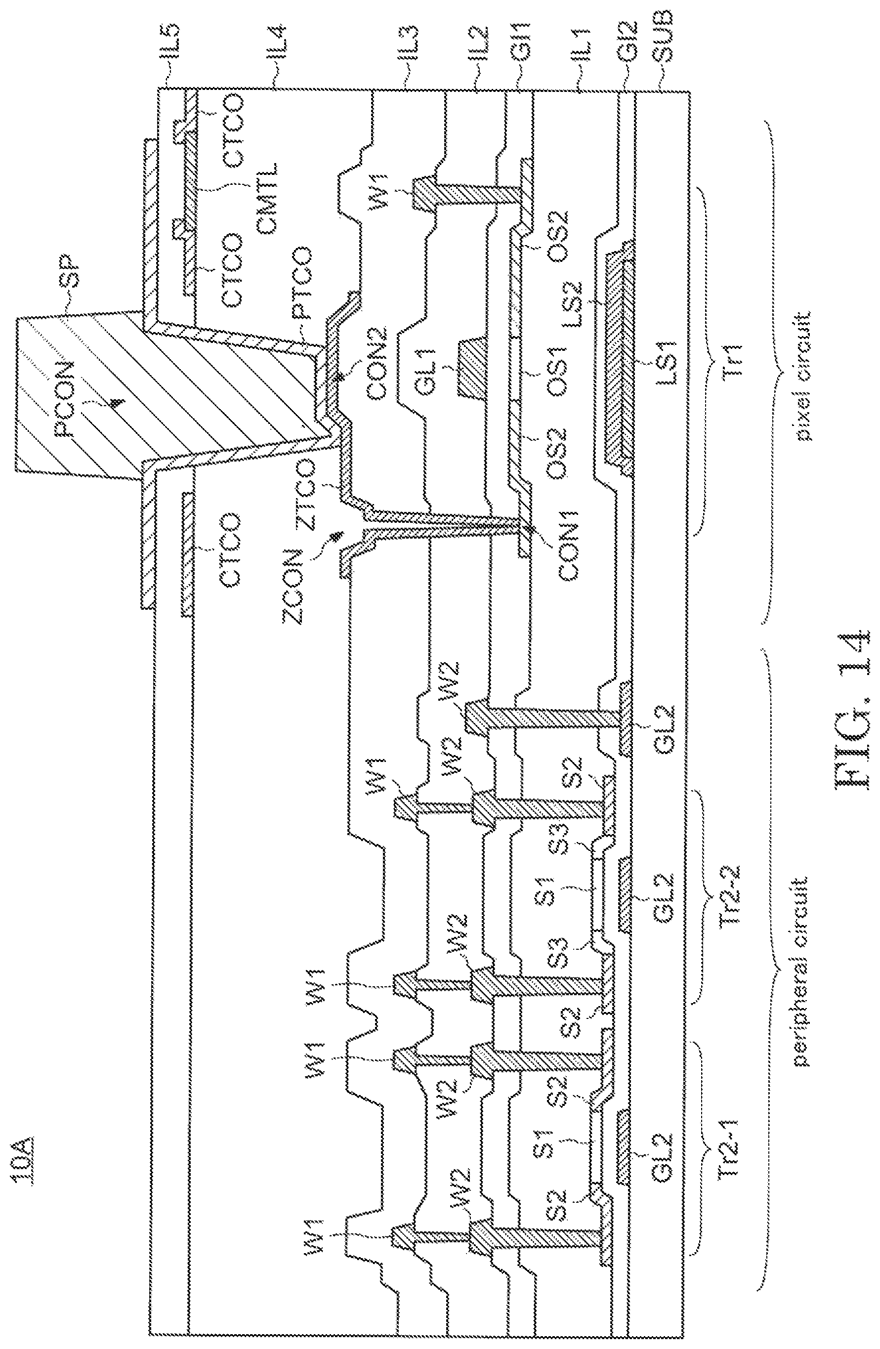 Patent US11774820 Figure 14 – Display device