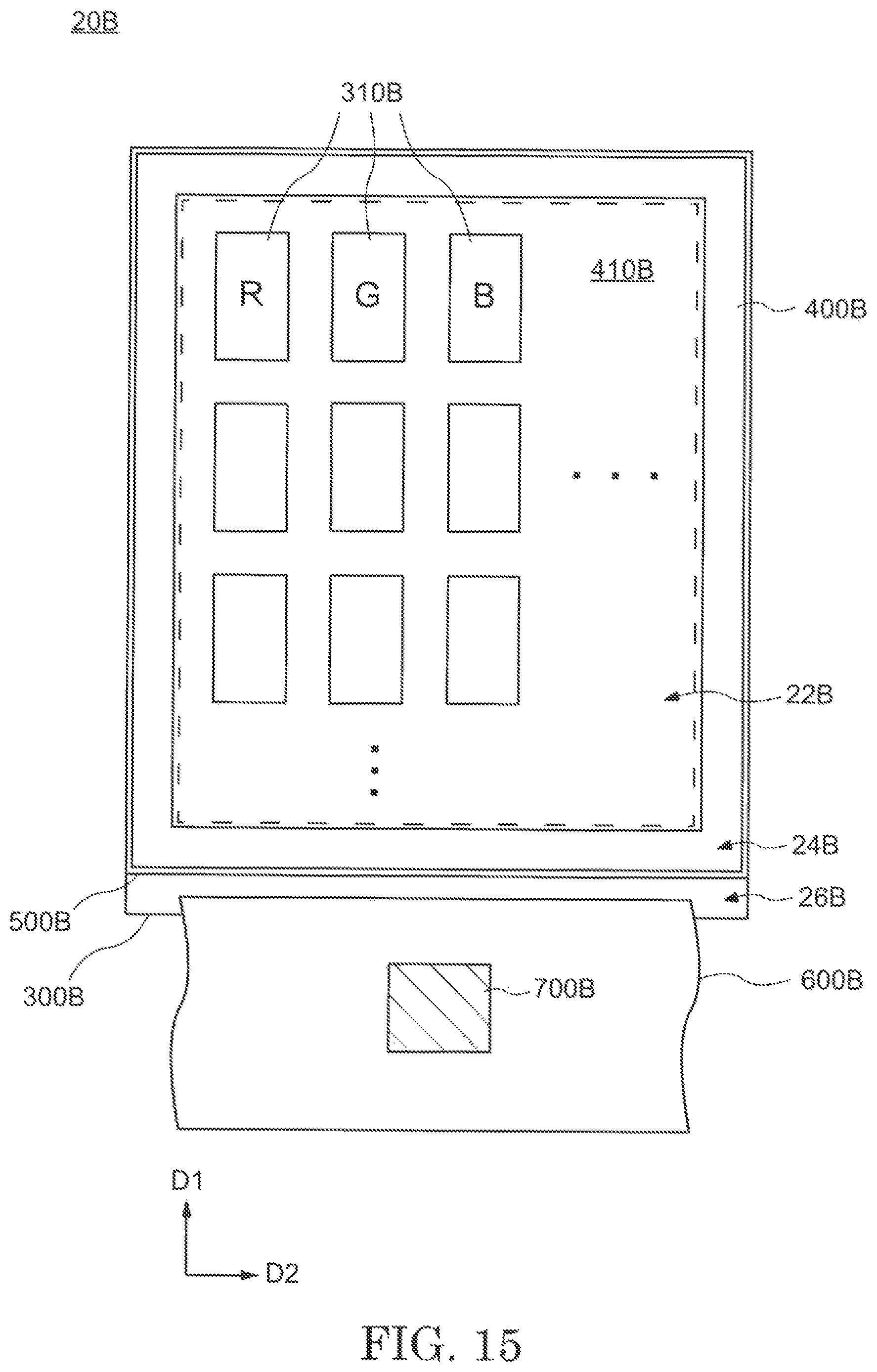 Patent US11774820 Figure 15 – Display device
