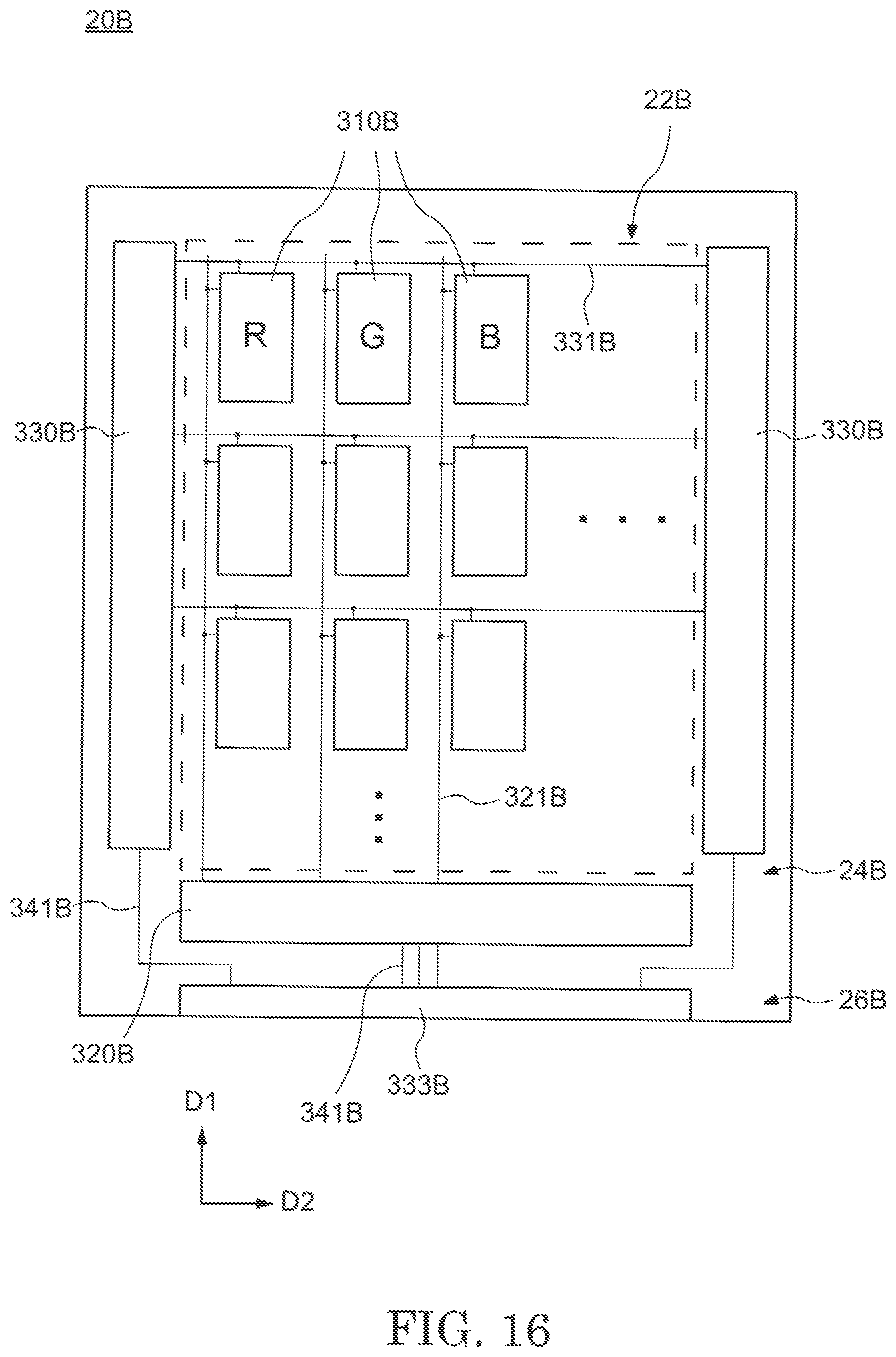 Patent US11774820 Figure 16 – Display device