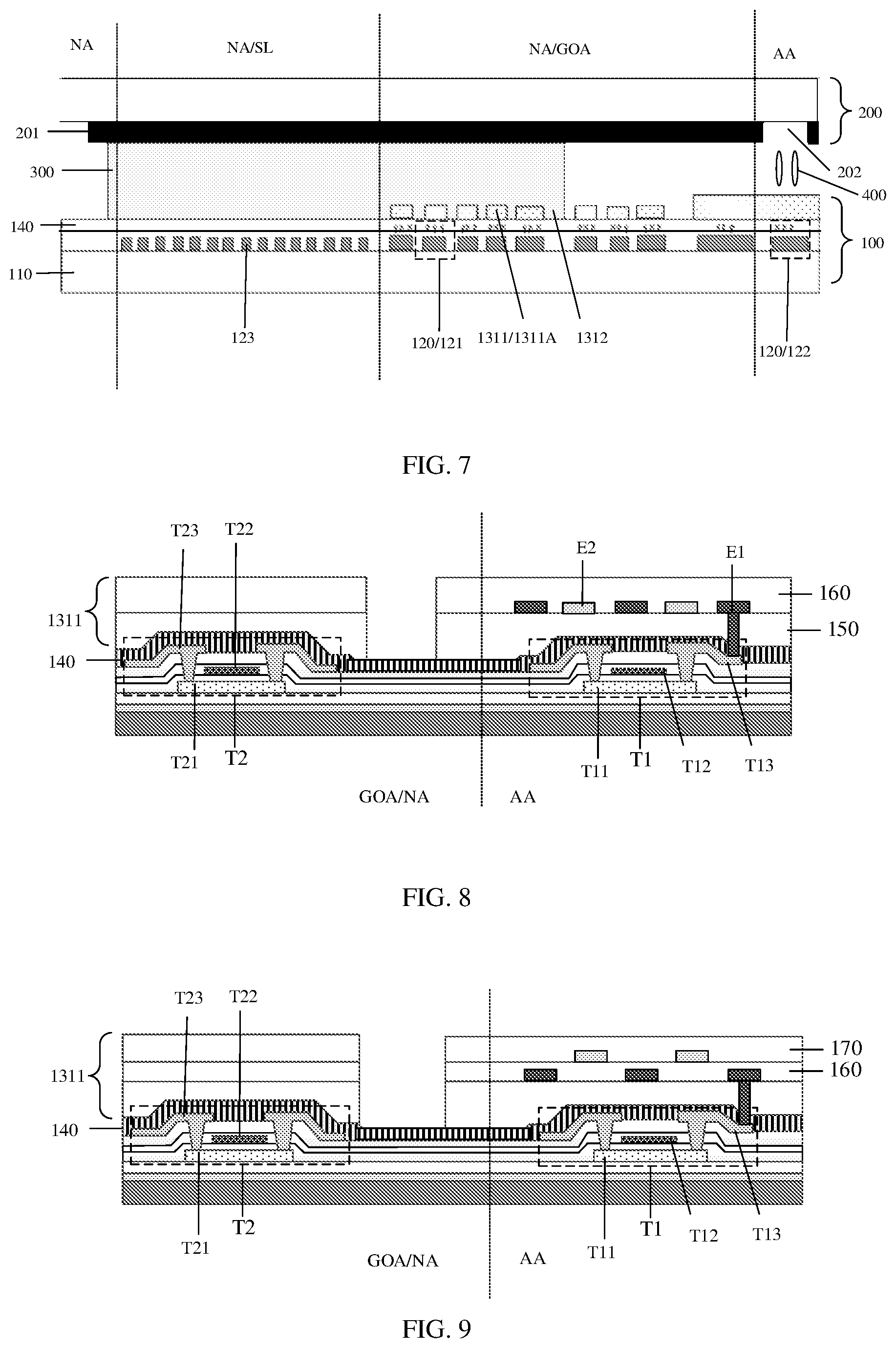 Patent US11774821 Figure 5 – Display panel and manufacturing method thereof