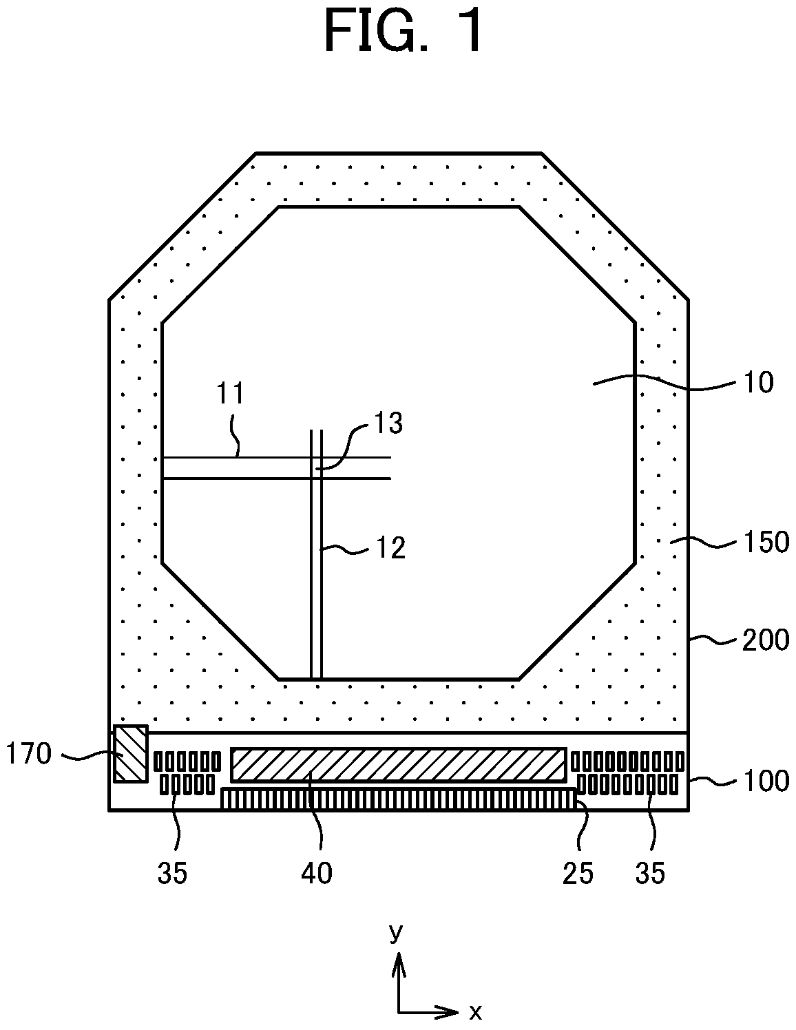 Patent US11774822 Figure 1 – Liquid crystal display device