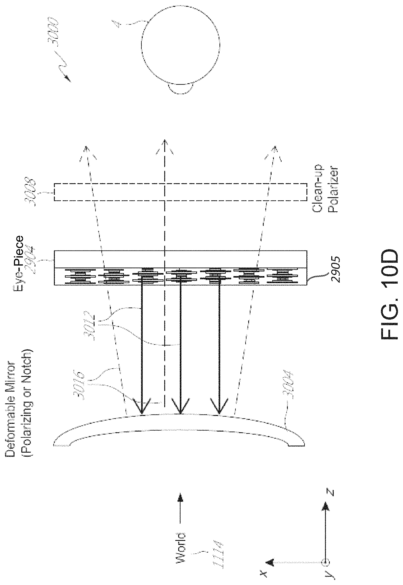 Patent US11774823 Figure 14 – Display system with variable power reflector