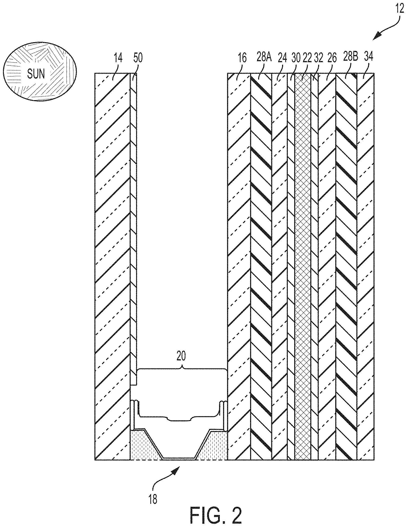 Patent US11774825 Figure 2 – High performance privacy glazing structures