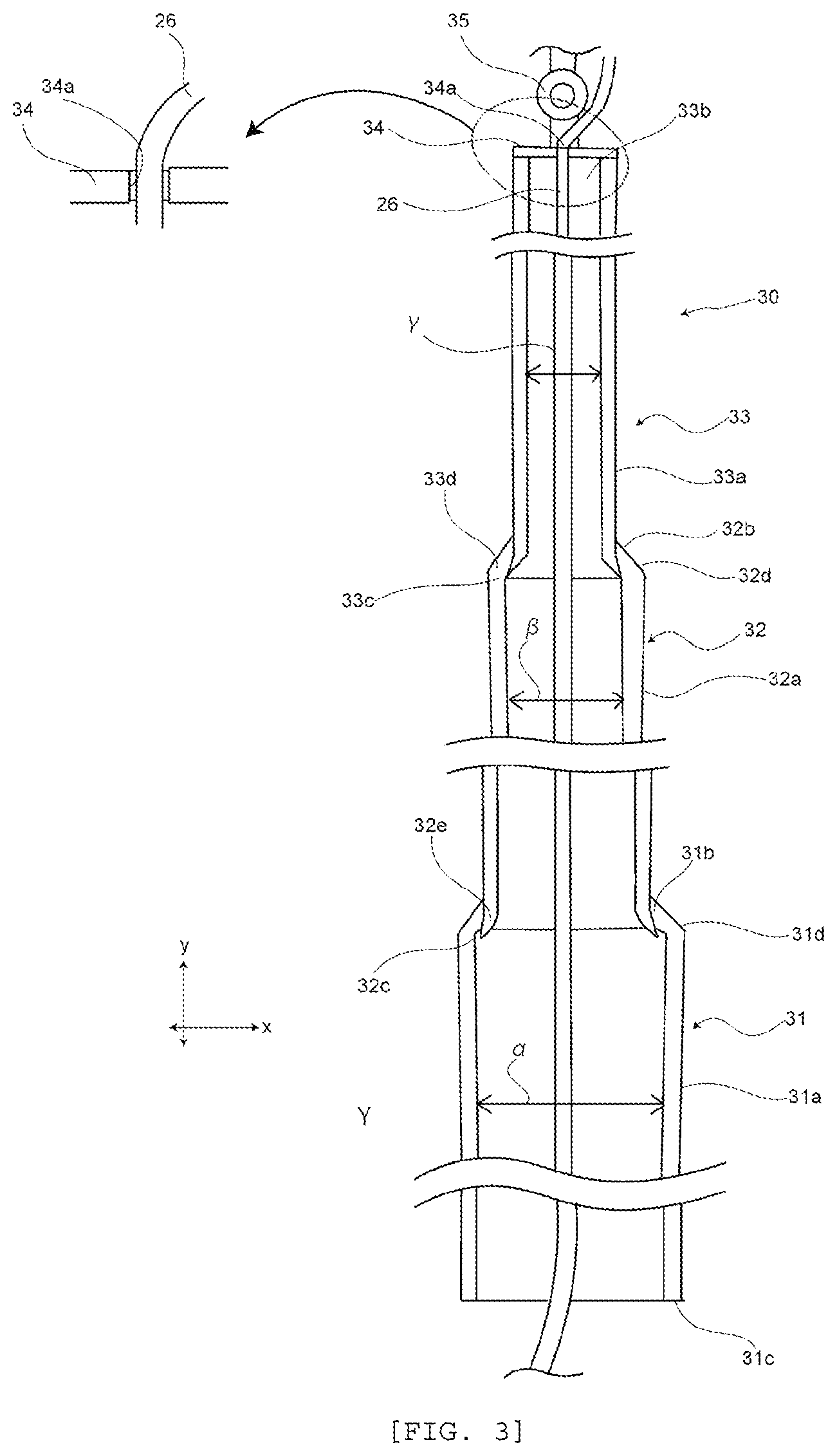 Patent US11774832 Figure 3 – High-place observation device including an extendable rod-shaped body and a detachable rotorcraft