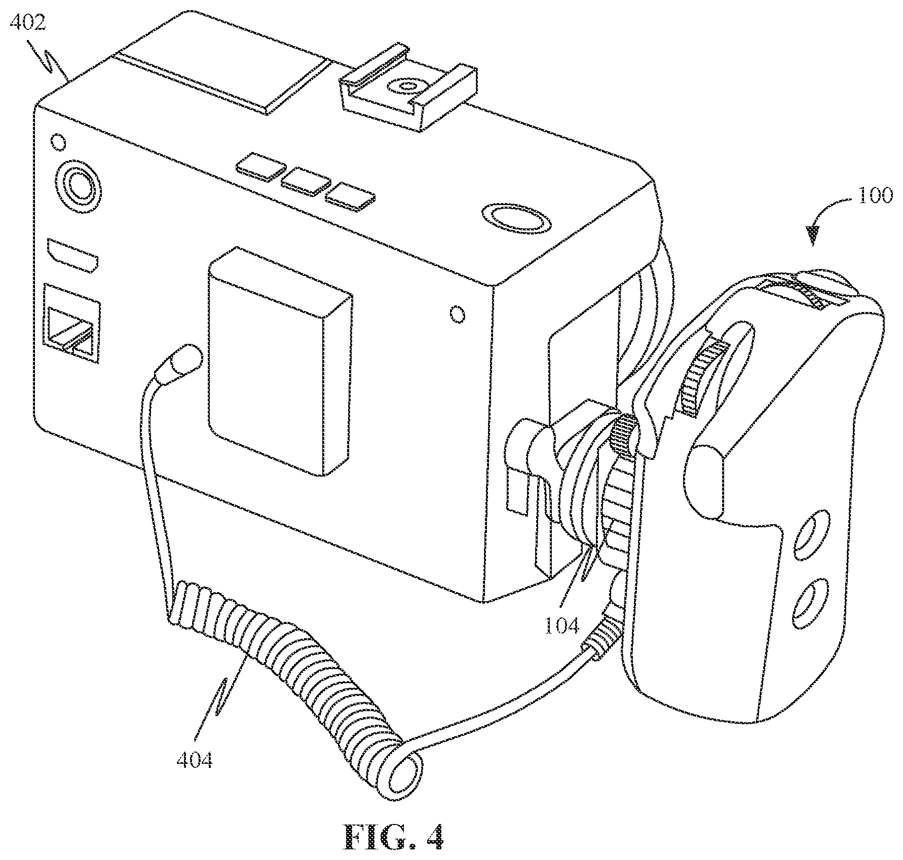 Patent US11774833 Figure 4 – Methods, systems, apparatuses, and devices for facilitating controlling operation of a content capturing device
