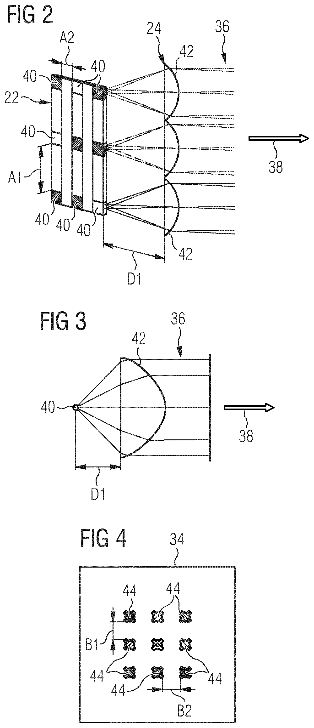 Patent US11774837 Figure 2 – Image displaying device and method for displaying an image on a screen