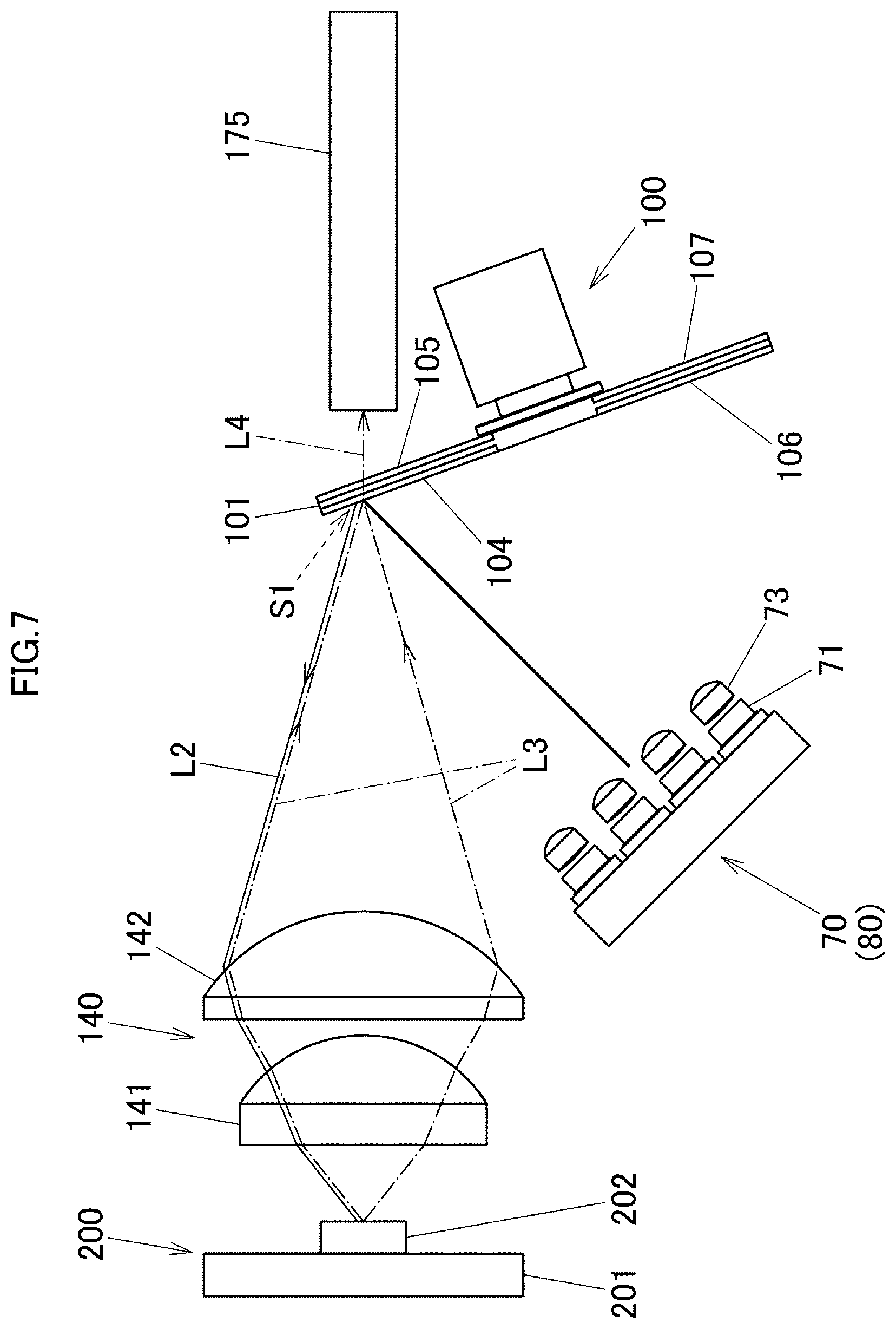 Patent US11774839 Figure 7 – Light source apparatus and projector