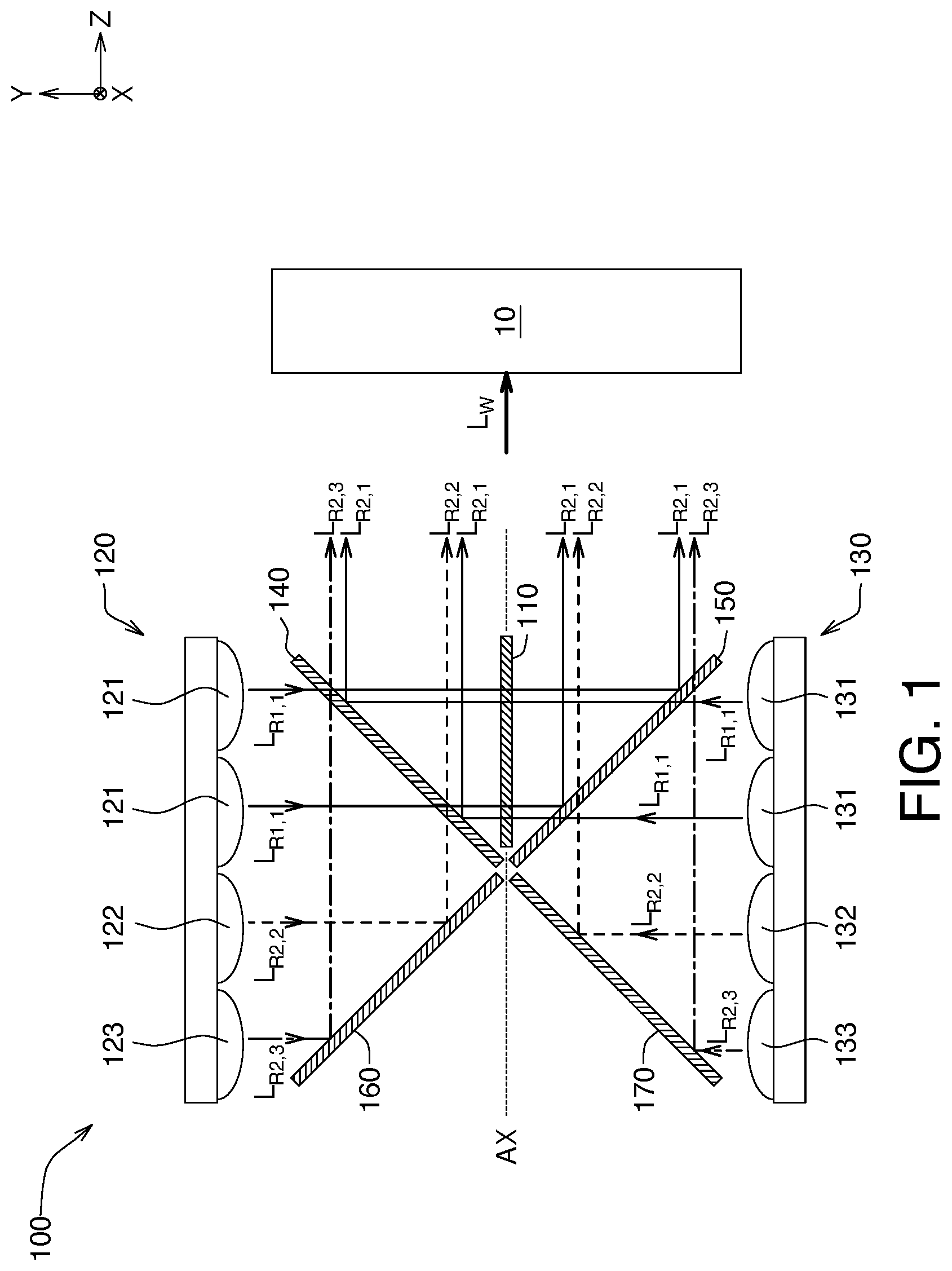 Patent US11774840 Figure 1 – Light source module