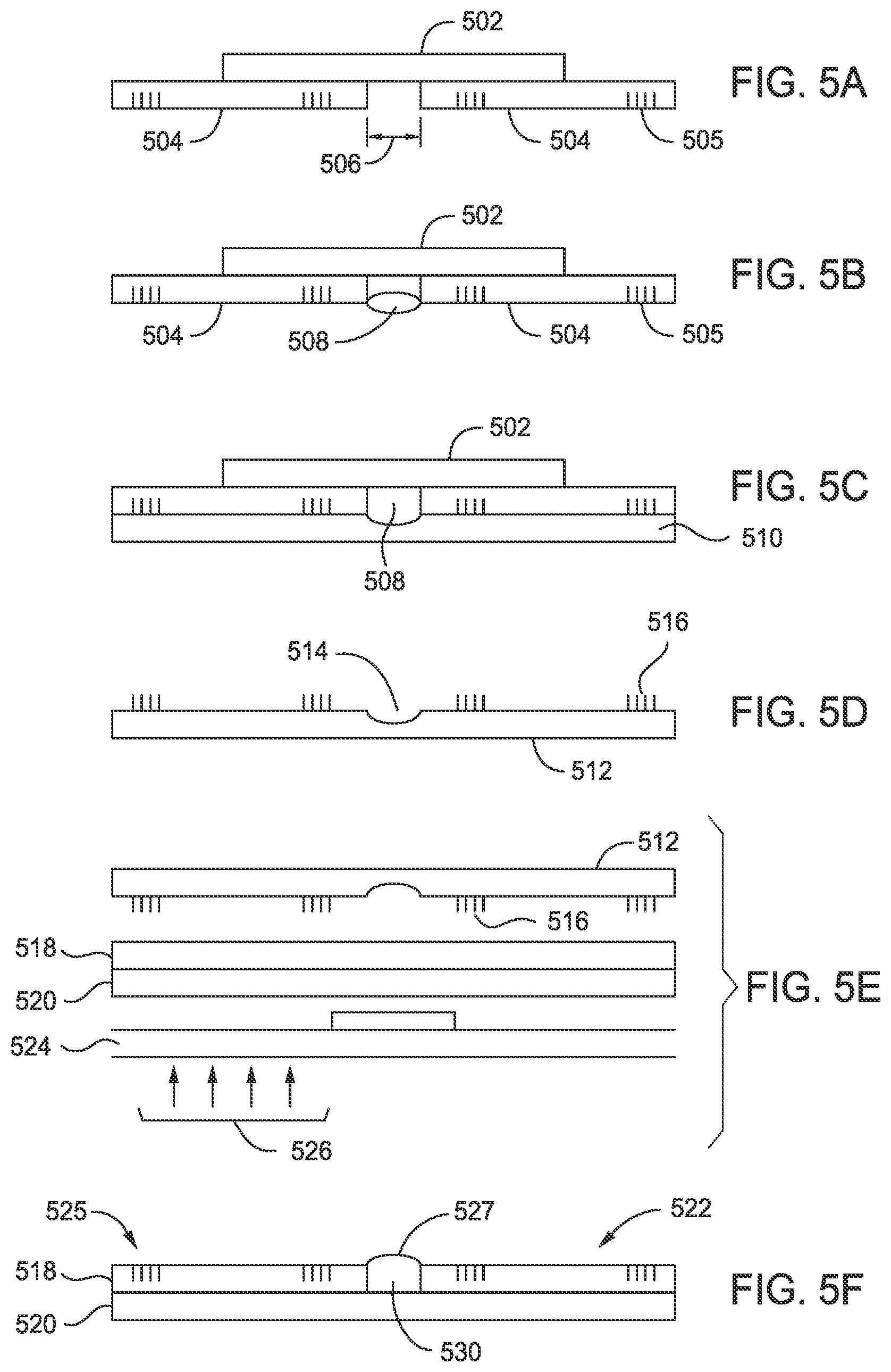 Patent US11774851 Figure 5 – Methods and apparatus for creating a large area imprint without a seam