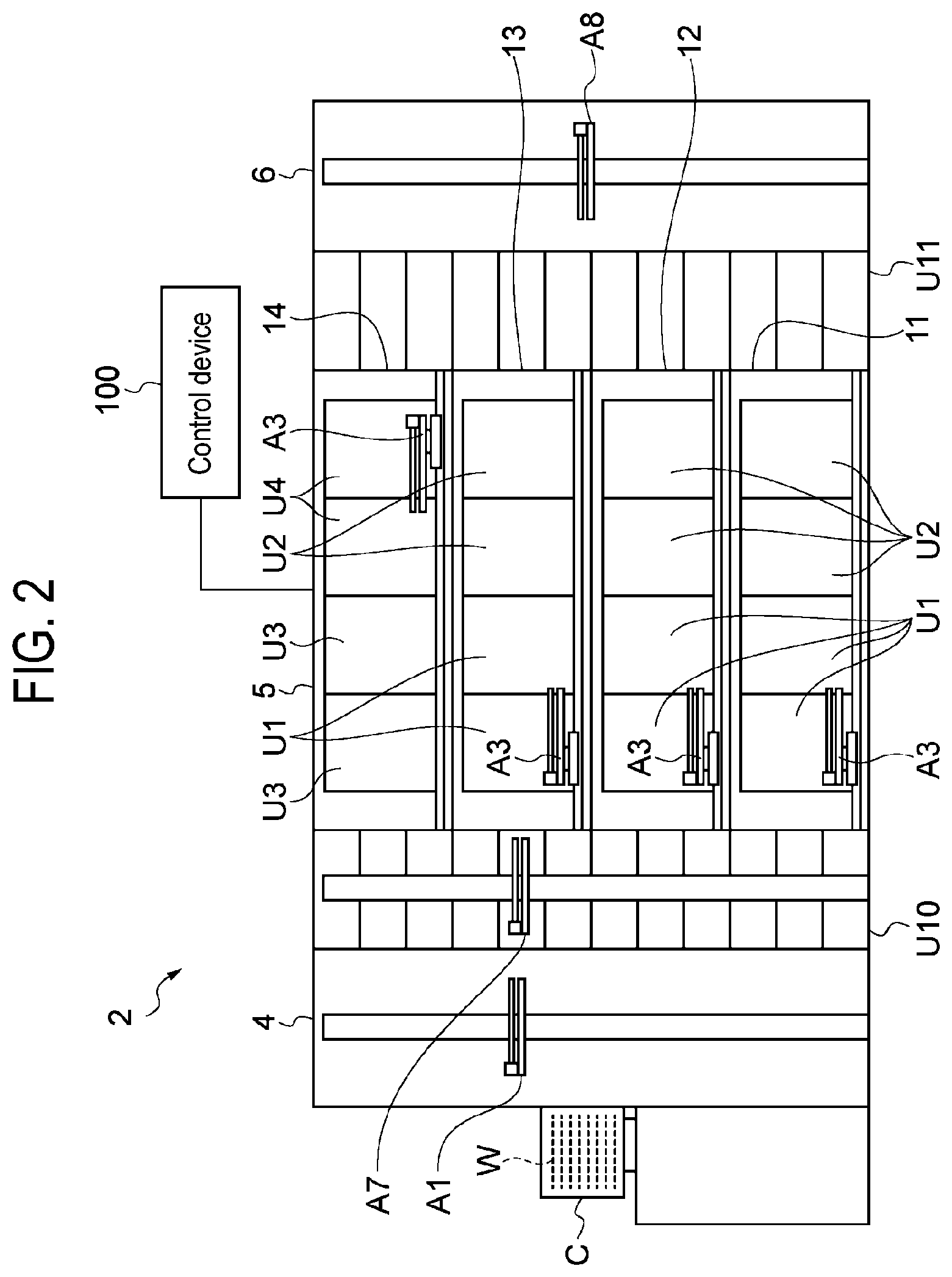 Patent US11774854 Figure 2 – Substrate processing method, storage medium, and substrate processing apparatus