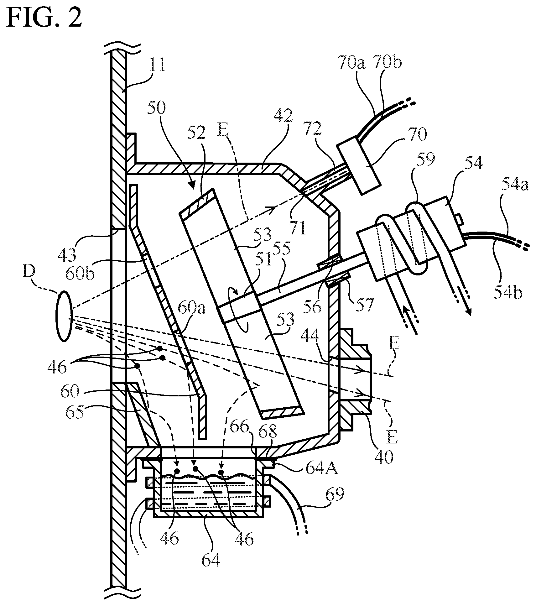 Patent US11774856 Figure 2 – Extreme ultraviolet light source device