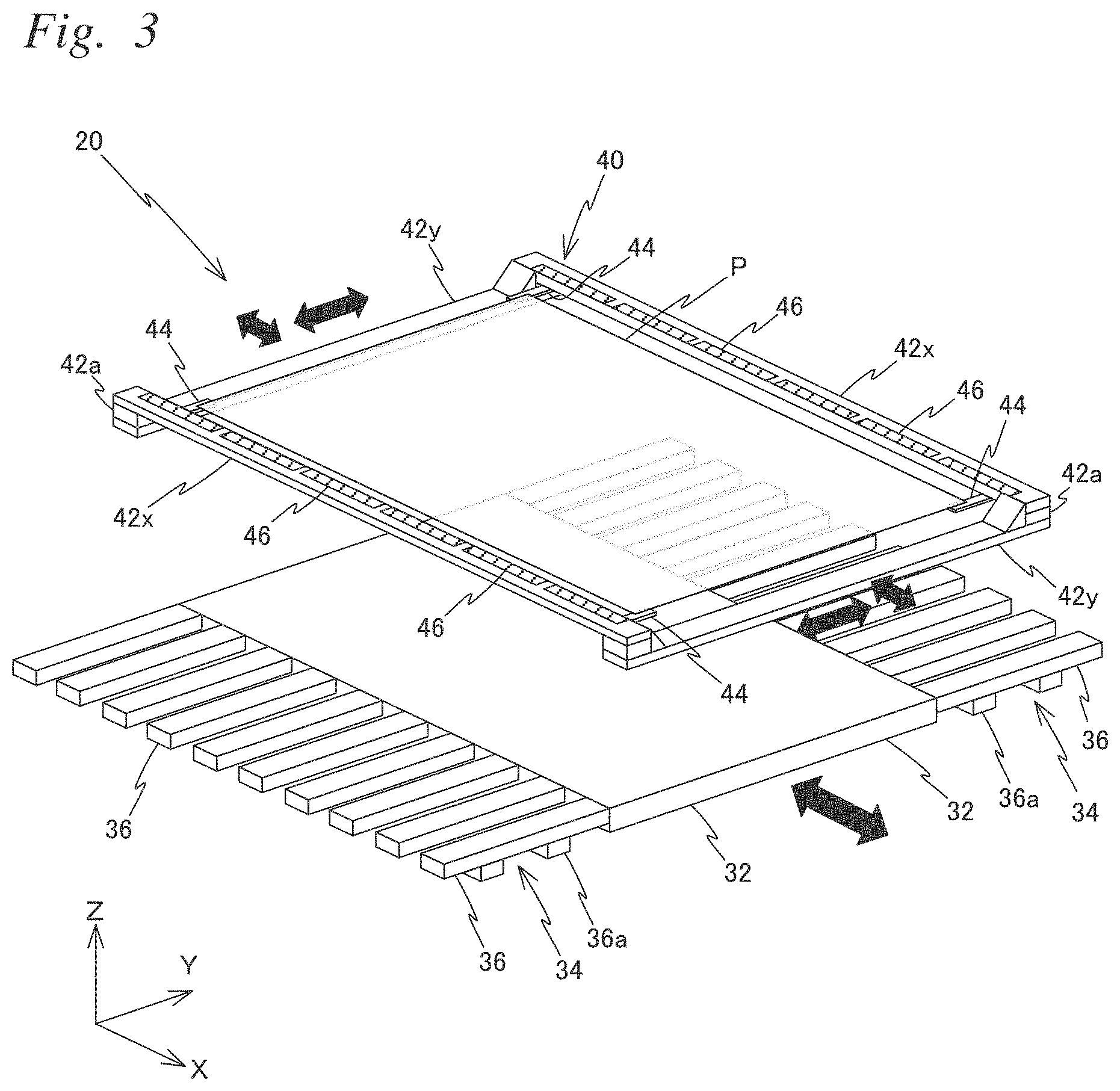 Patent US11774864 Figure 3 – Carrier device, exposure apparatus, exposure method, manufacturing method of flat-panel display, device manufacturing method, and carrying method