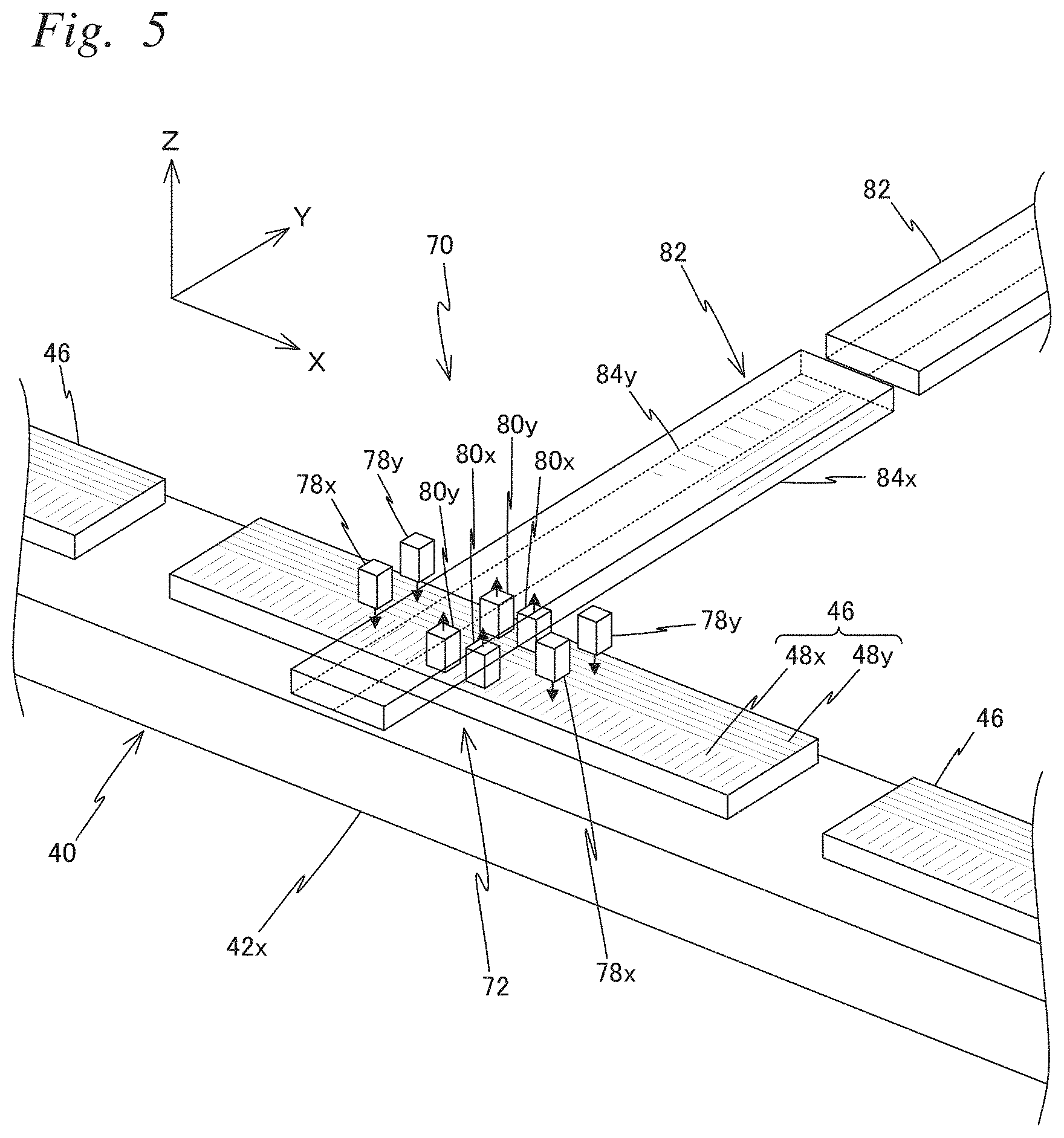 Patent US11774864 Figure 5 – Carrier device, exposure apparatus, exposure method, manufacturing method of flat-panel display, device manufacturing method, and carrying method