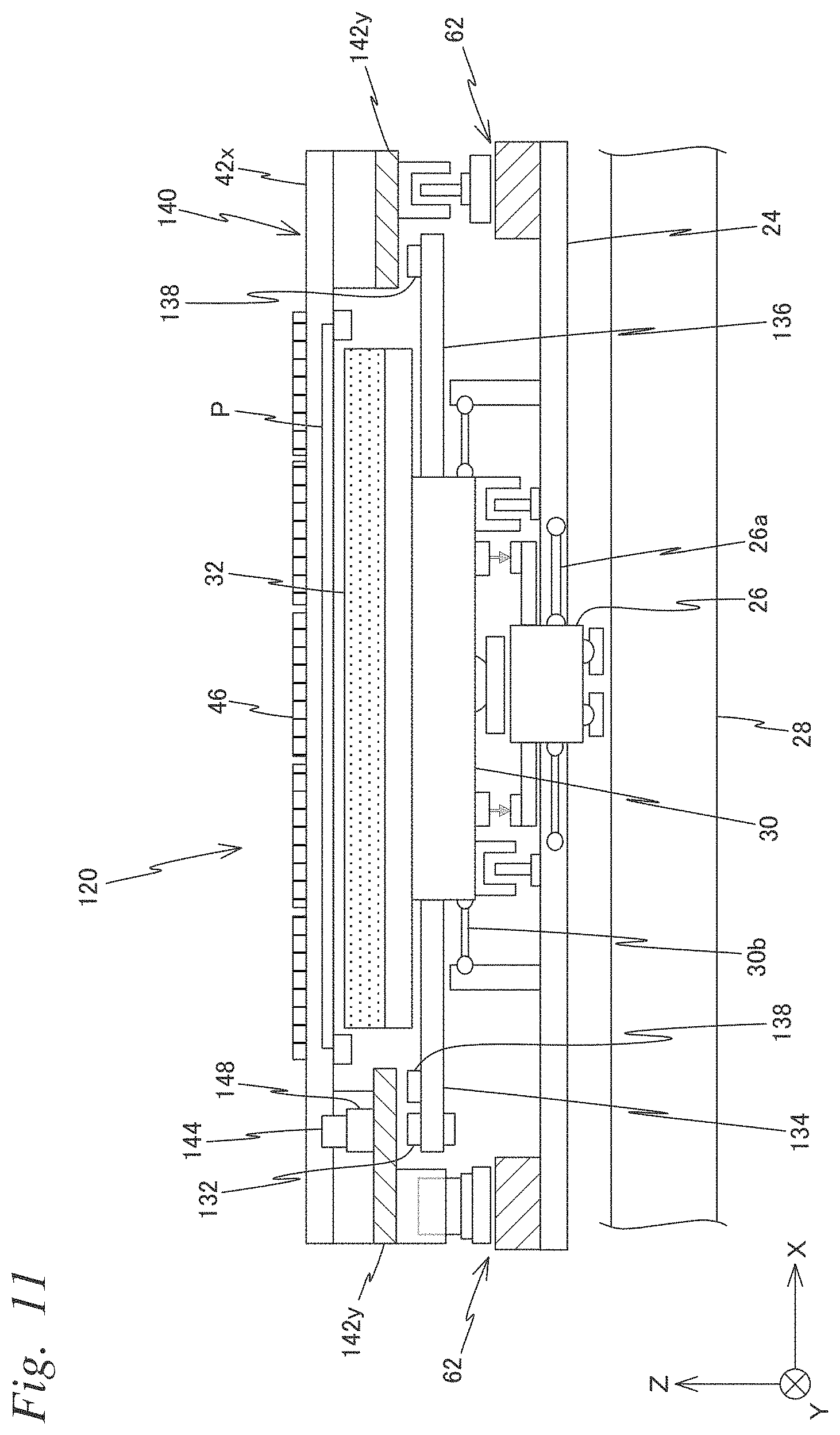Patent US11774864 Figure 11 – Carrier device, exposure apparatus, exposure method, manufacturing method of flat-panel display, device manufacturing method, and carrying method